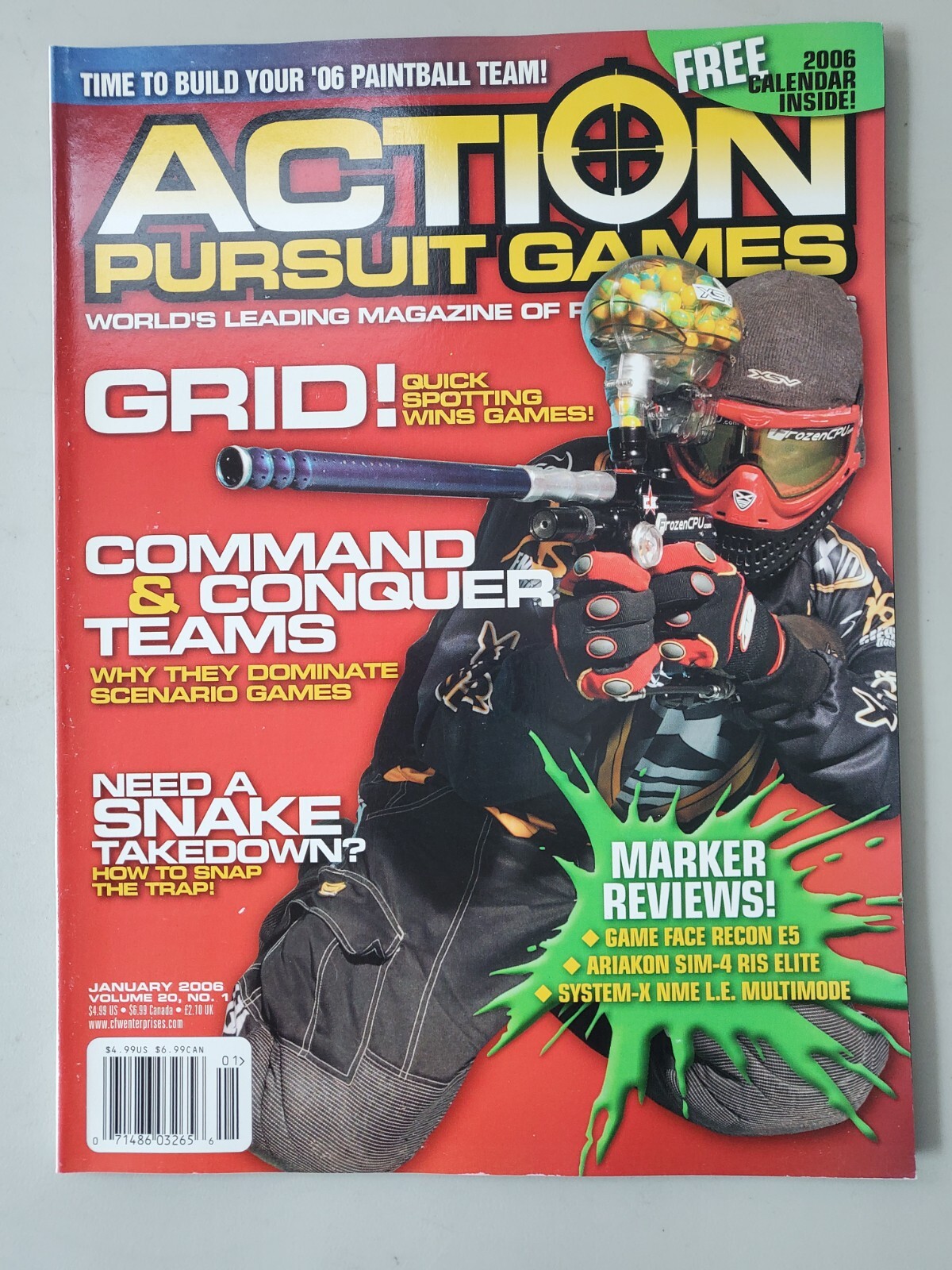 Priced To Sell January 2006 APG Action Pursuit Games Print Paintball Magazine