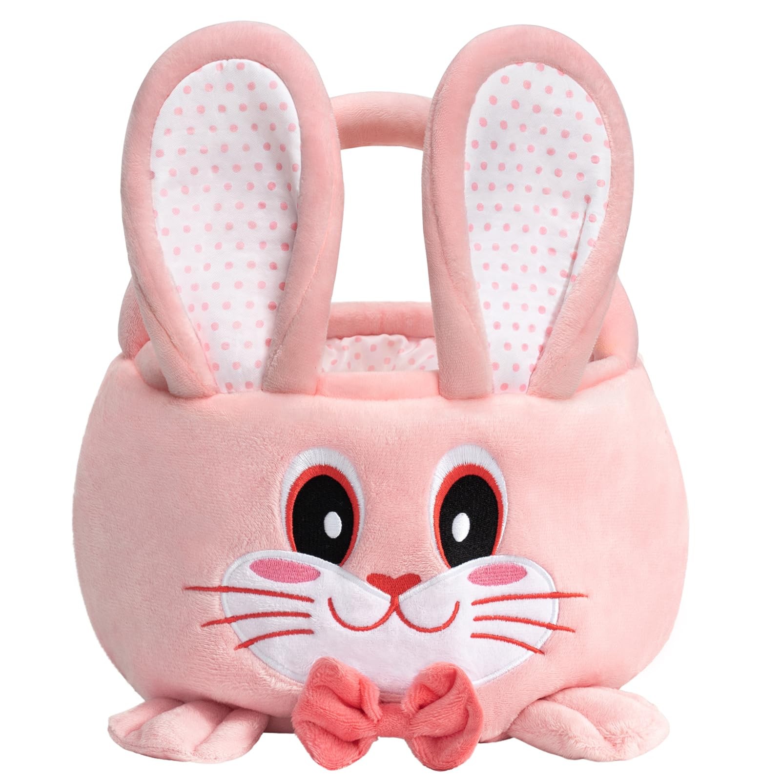 HiChen Easter Basket Empty Bunny, Easter Egg Baskets Small Gift Basket with D...