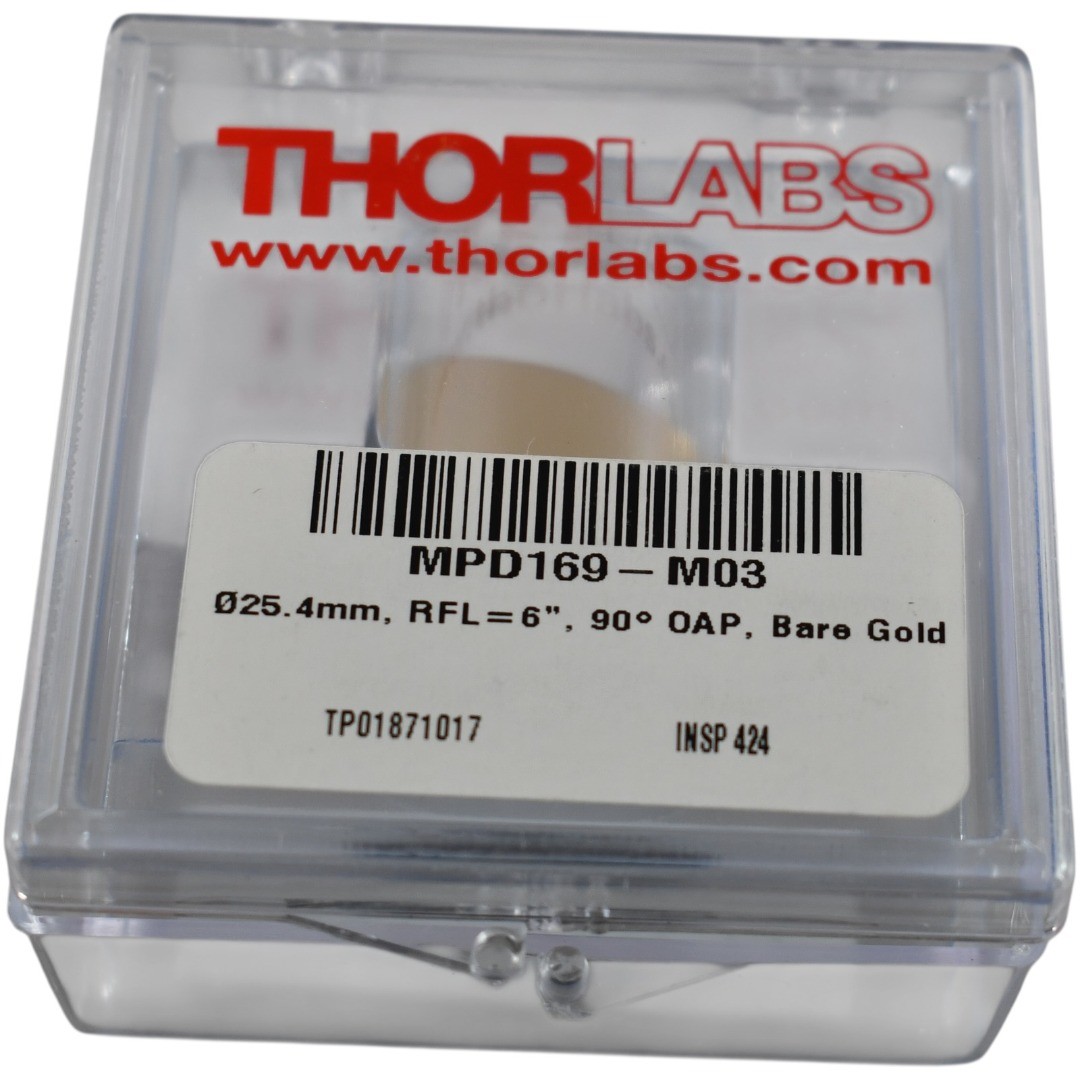 NEW Thorlabs MPD169-M03 90 Degree Off Axis Parabolic Mirror Unprotected Gold