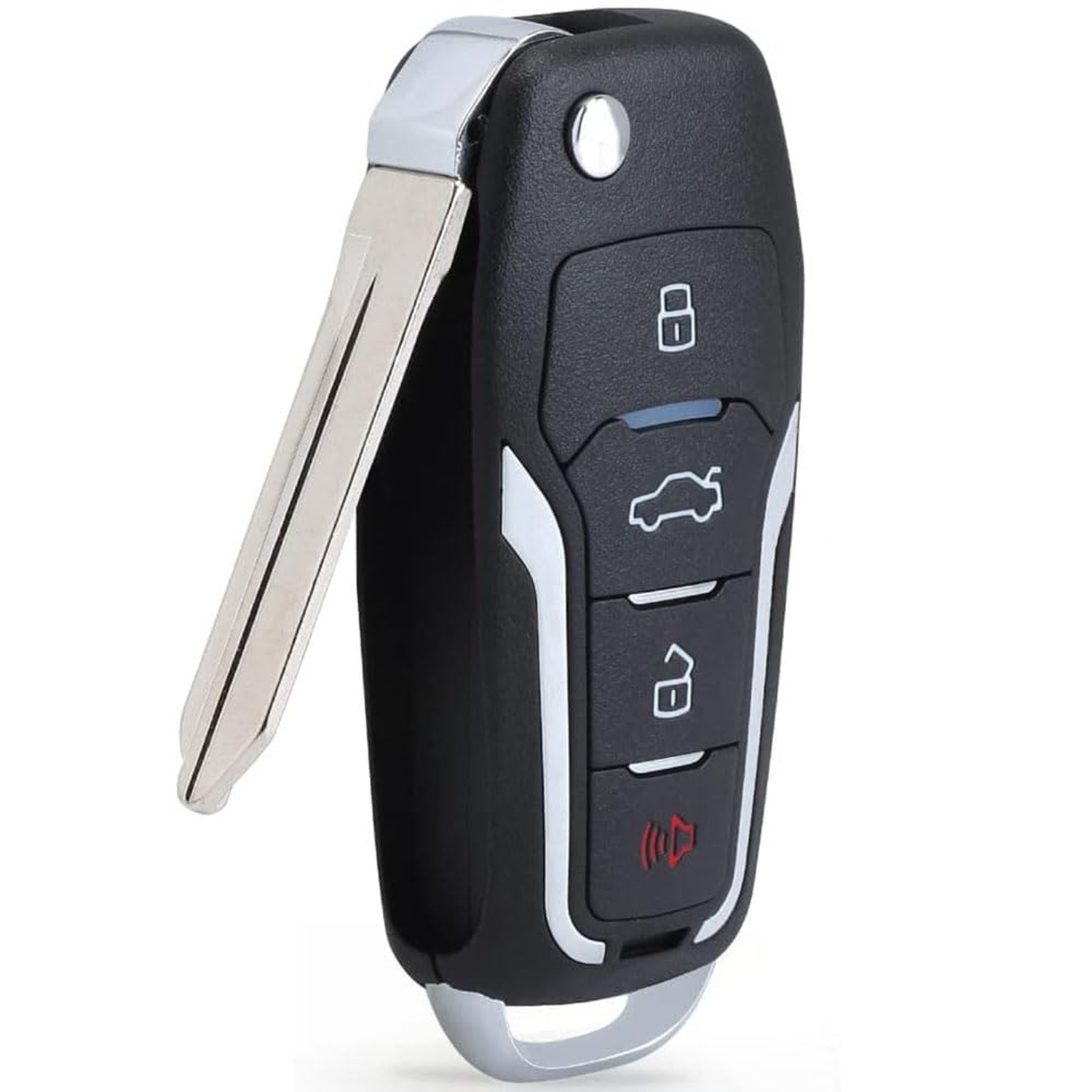 Beefunny Replacement Upgraded Flip Remote Car Key Fob 315MHz 4D63 Chip for Fo...