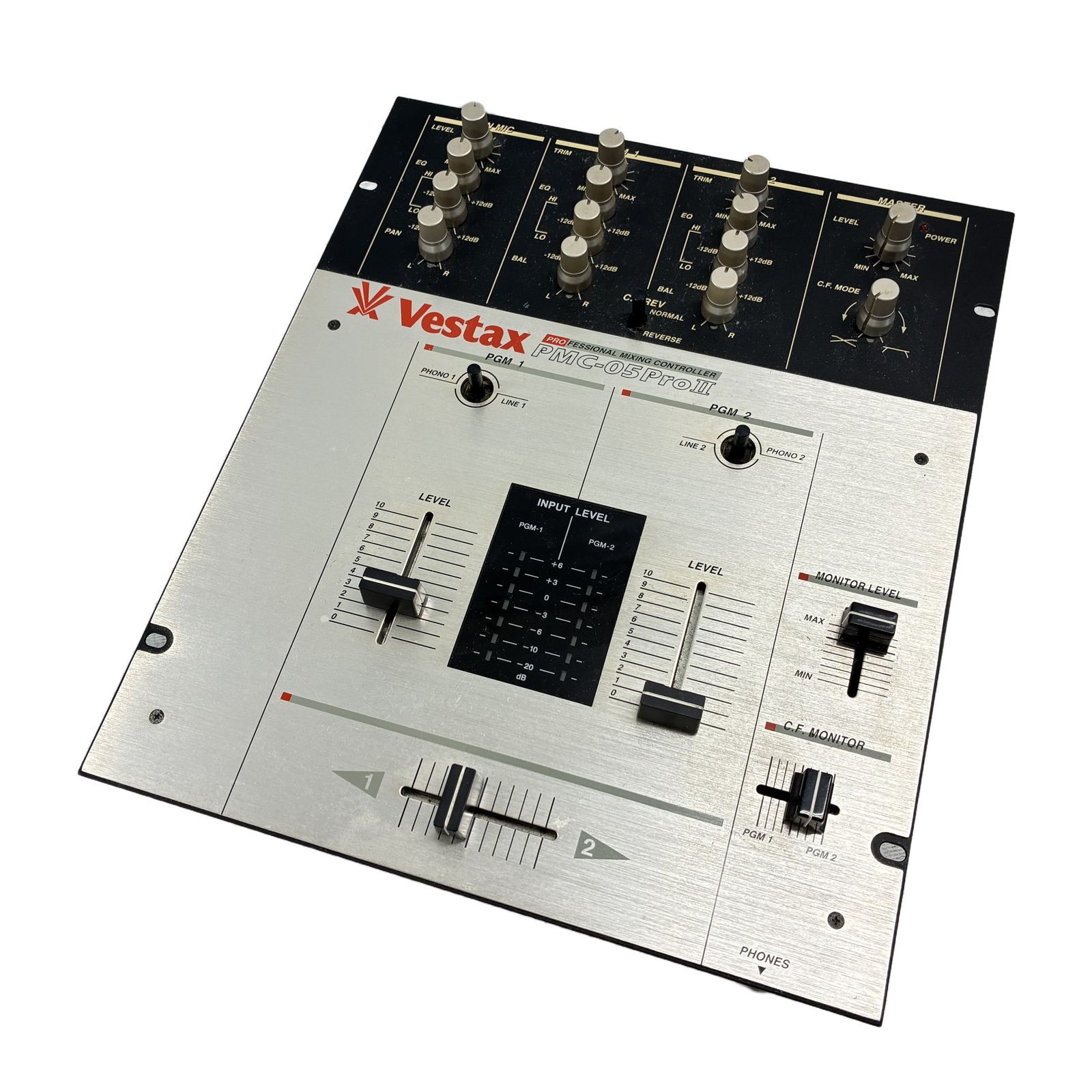 Vestax PMC-05ProII 2 Channel DJ Mixer w AC Adapter Tested Working Japan