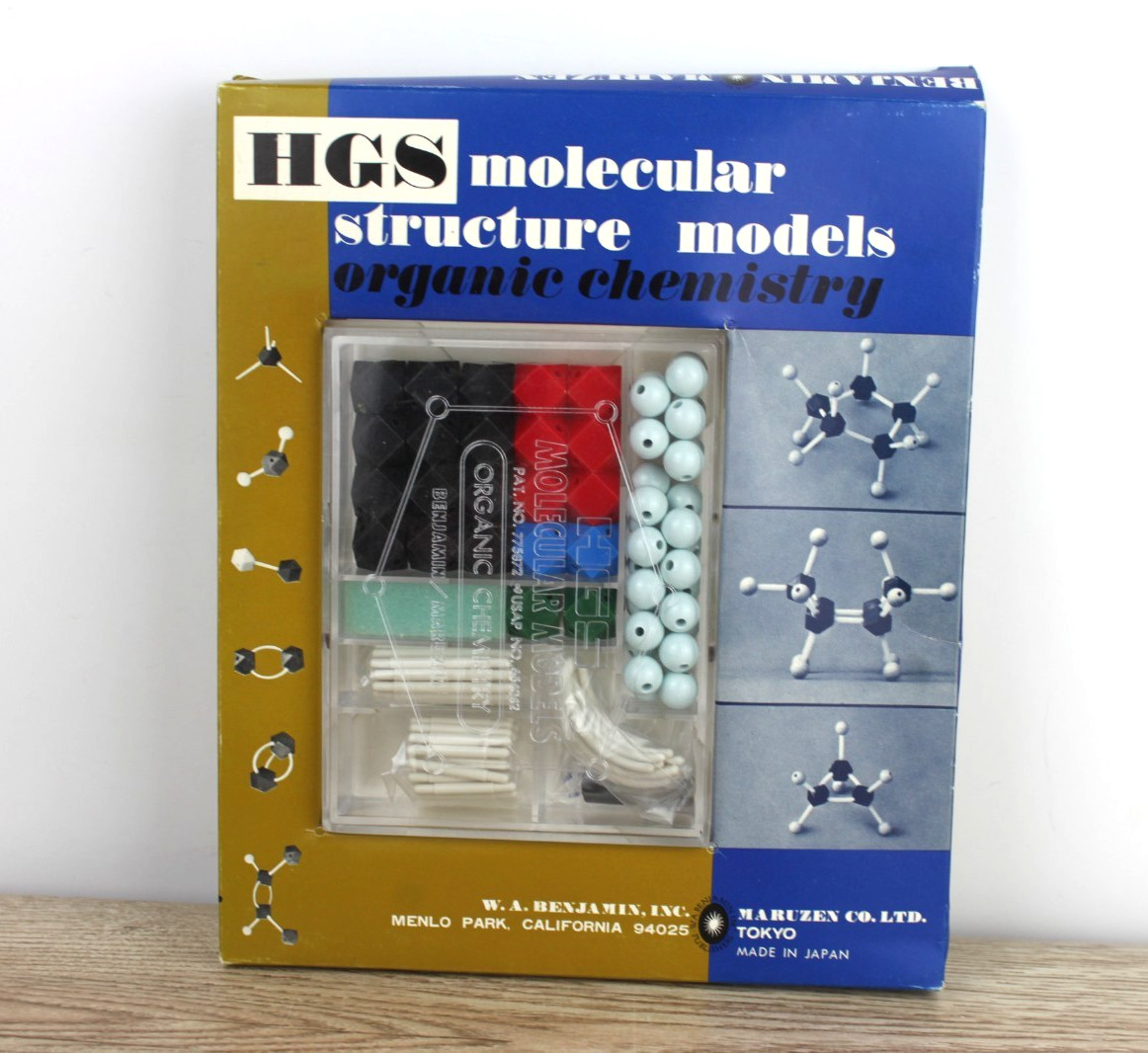 HGS Vintage Molecular Structure Model Set - Organic Chemistry JAPAN NEW *READ*