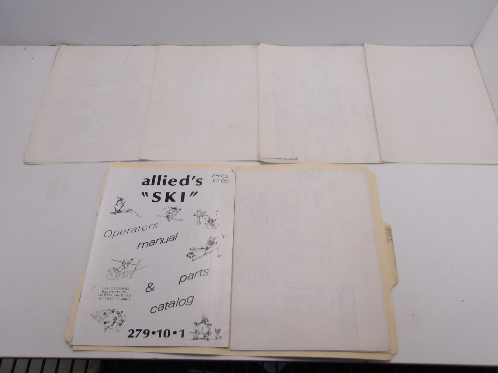 Allied-Ski- Operators manual & Parts Catalog- Schematics- NOS