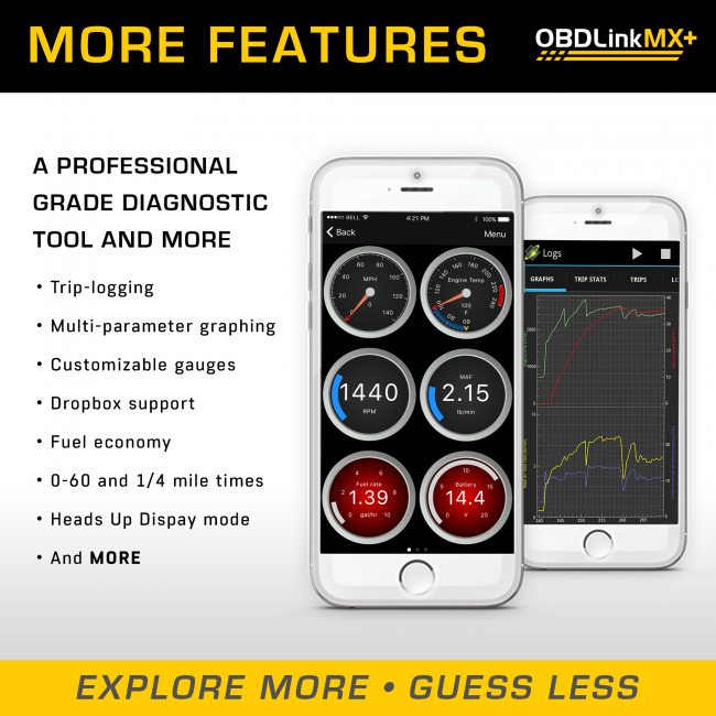 OBDLink MX+ - FREE 2-DAY PRIORITY SHIPPING - Bluetooth OBD2 ii module - ScanTool