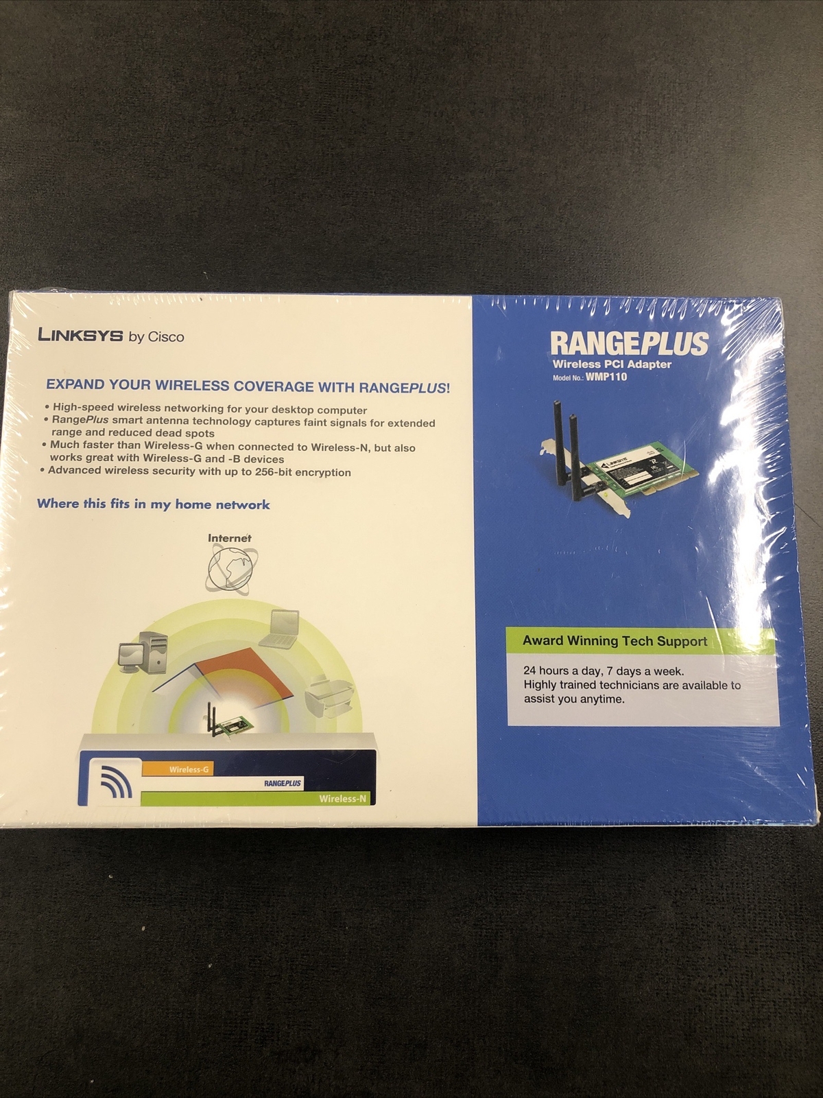 Linksys WMP110 RangePlus Wireless PCI Adapter