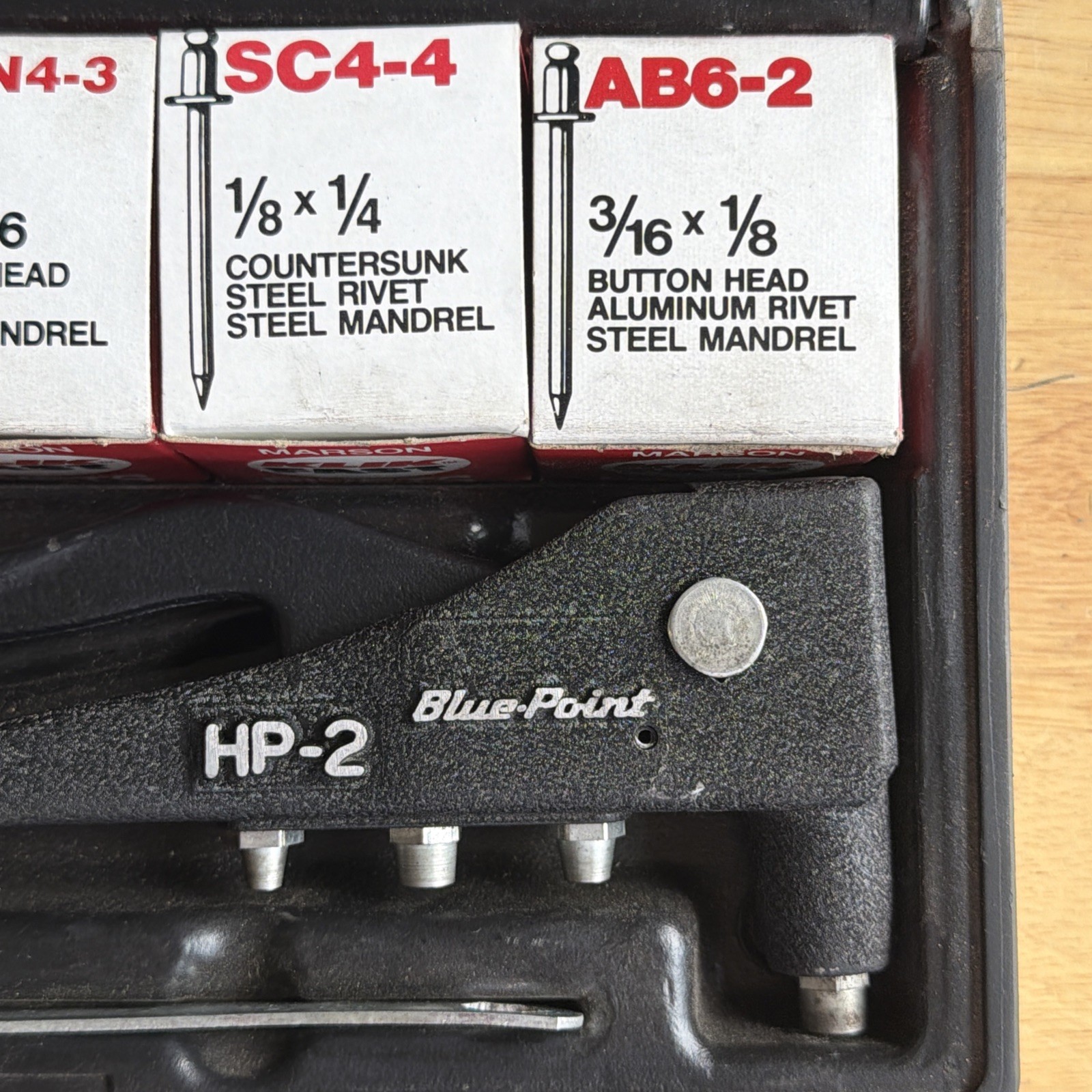 Blue Point Tools x Marson Klik Fast Hand Riveter Kit W/ Rivets HP-200A