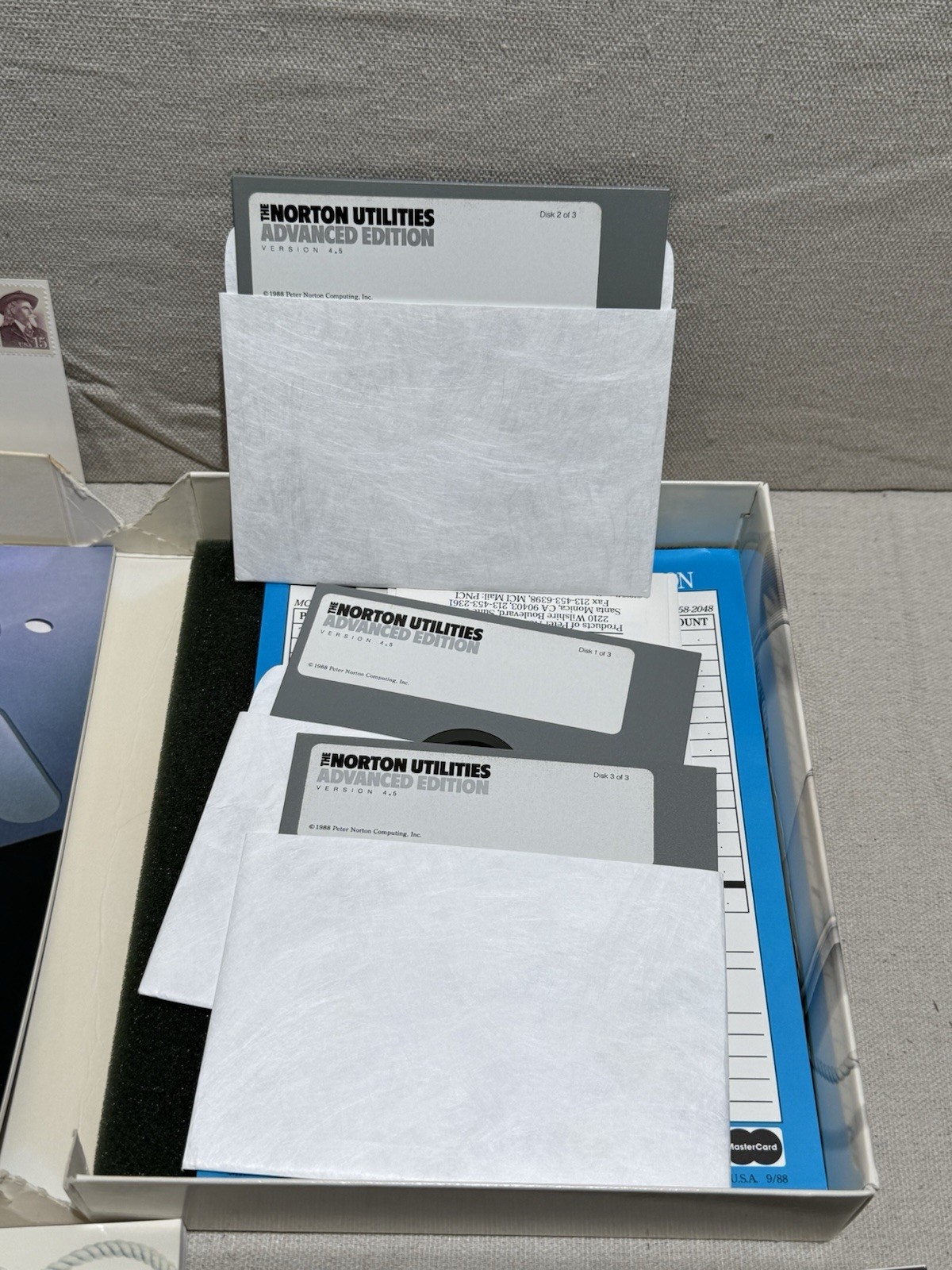 Norton Utilities Advanced Edition 4.5 Vintage PC DOS 5.25 Floppy Complete