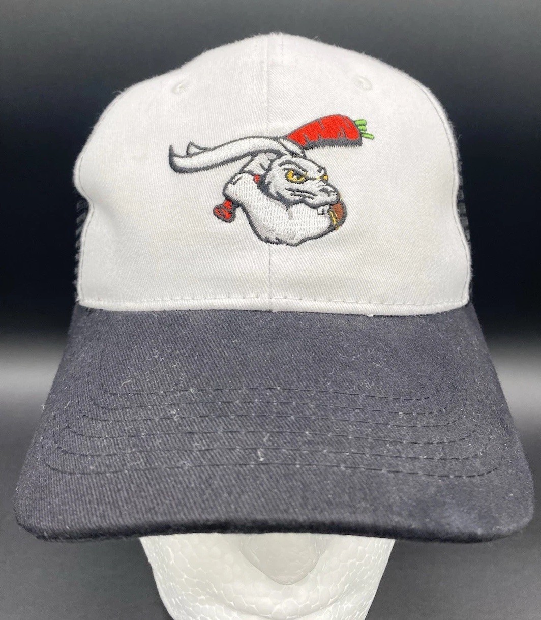 Kokomo Jackrabbits Embroidered Logo White/Black Mesh Hat Cap Snapback