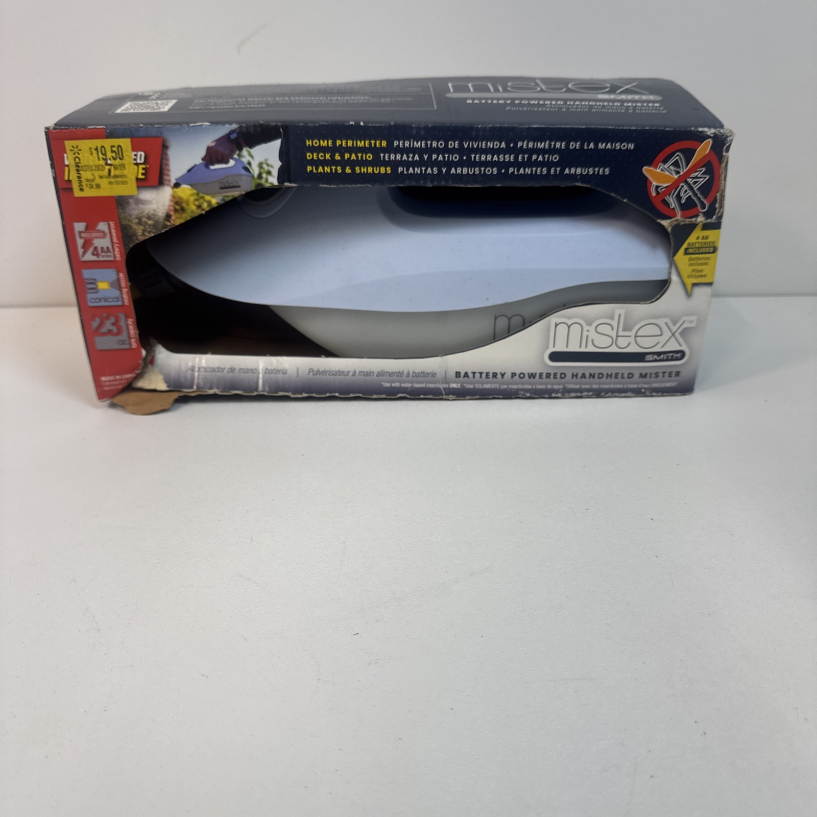 Mistex Smith Battery Powered Handheld Mister For Water Based Insecticides
