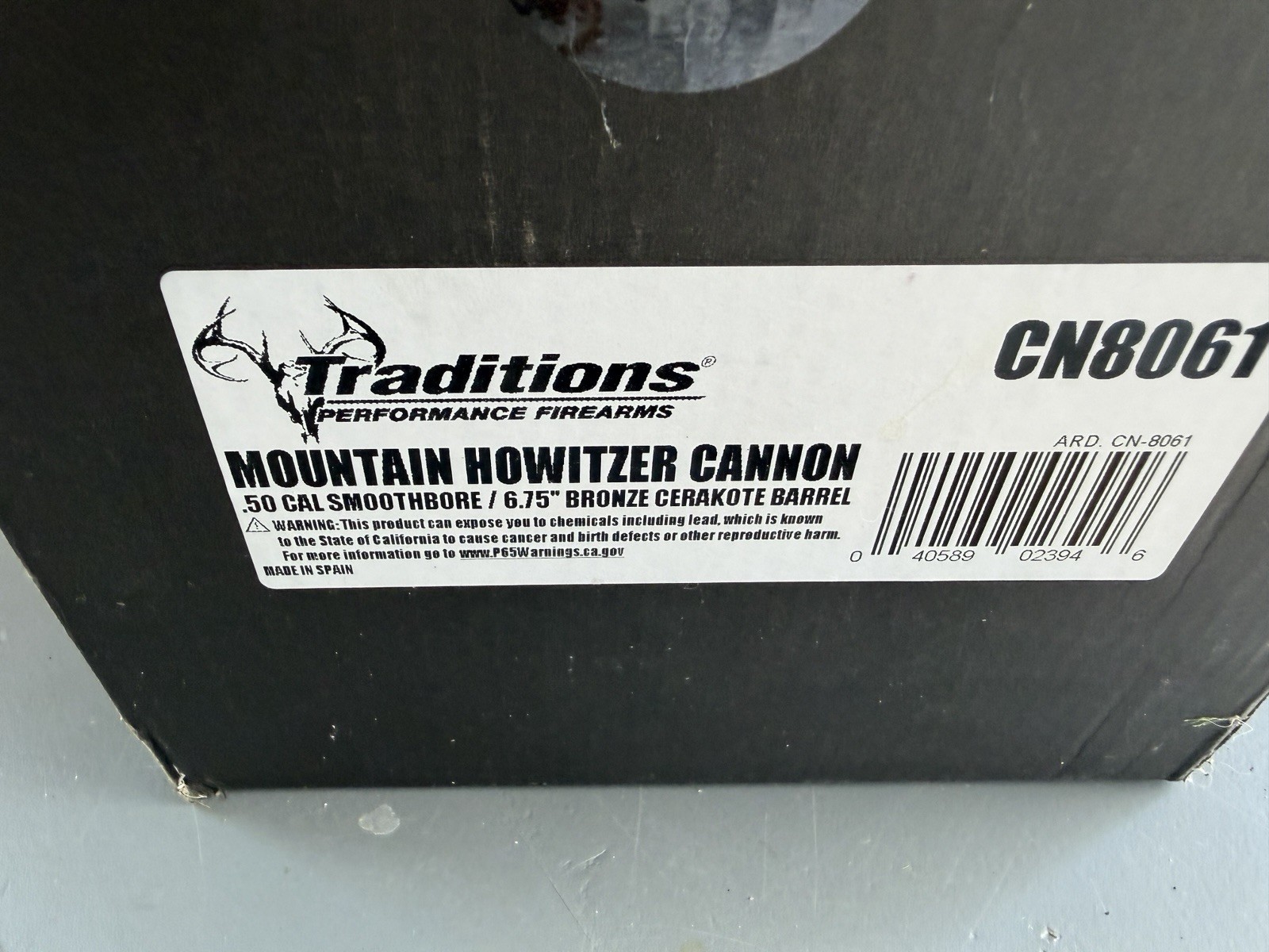 Traditions Mountain Howitzer Black Powder Cannon