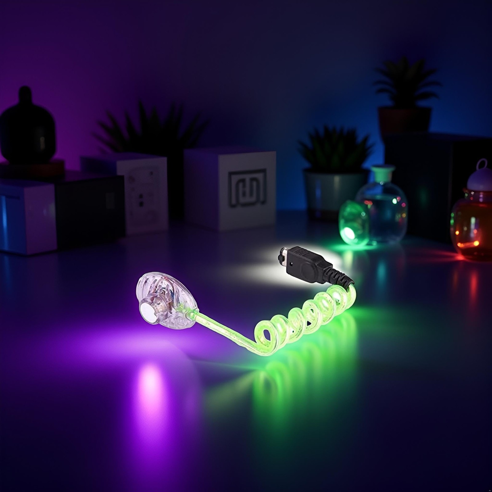 Green Flexible LED Night Worm Light for Game Boy Color Pocket GBC GBP...