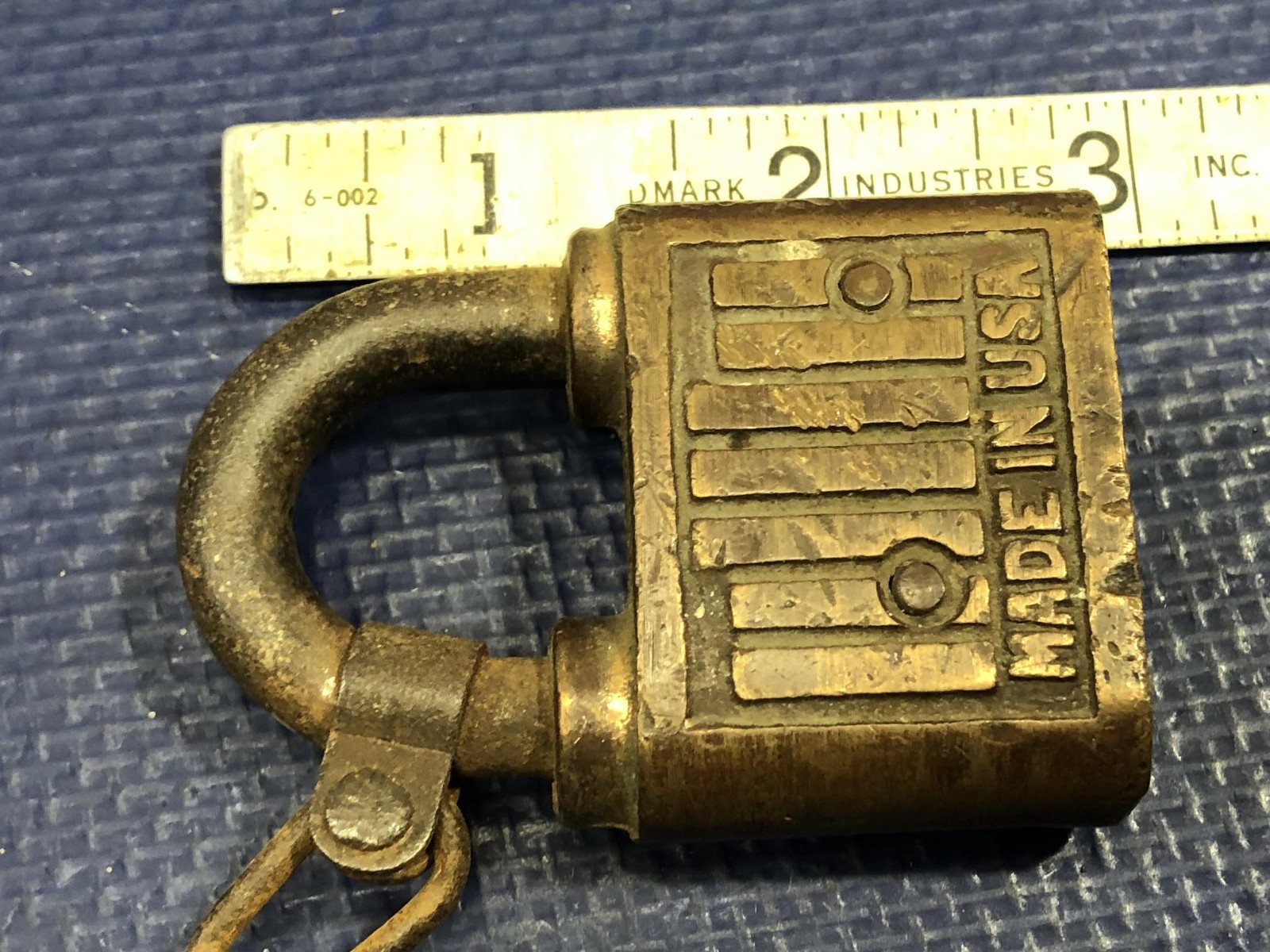 Fraim Brass Padlock pad lock vintage
