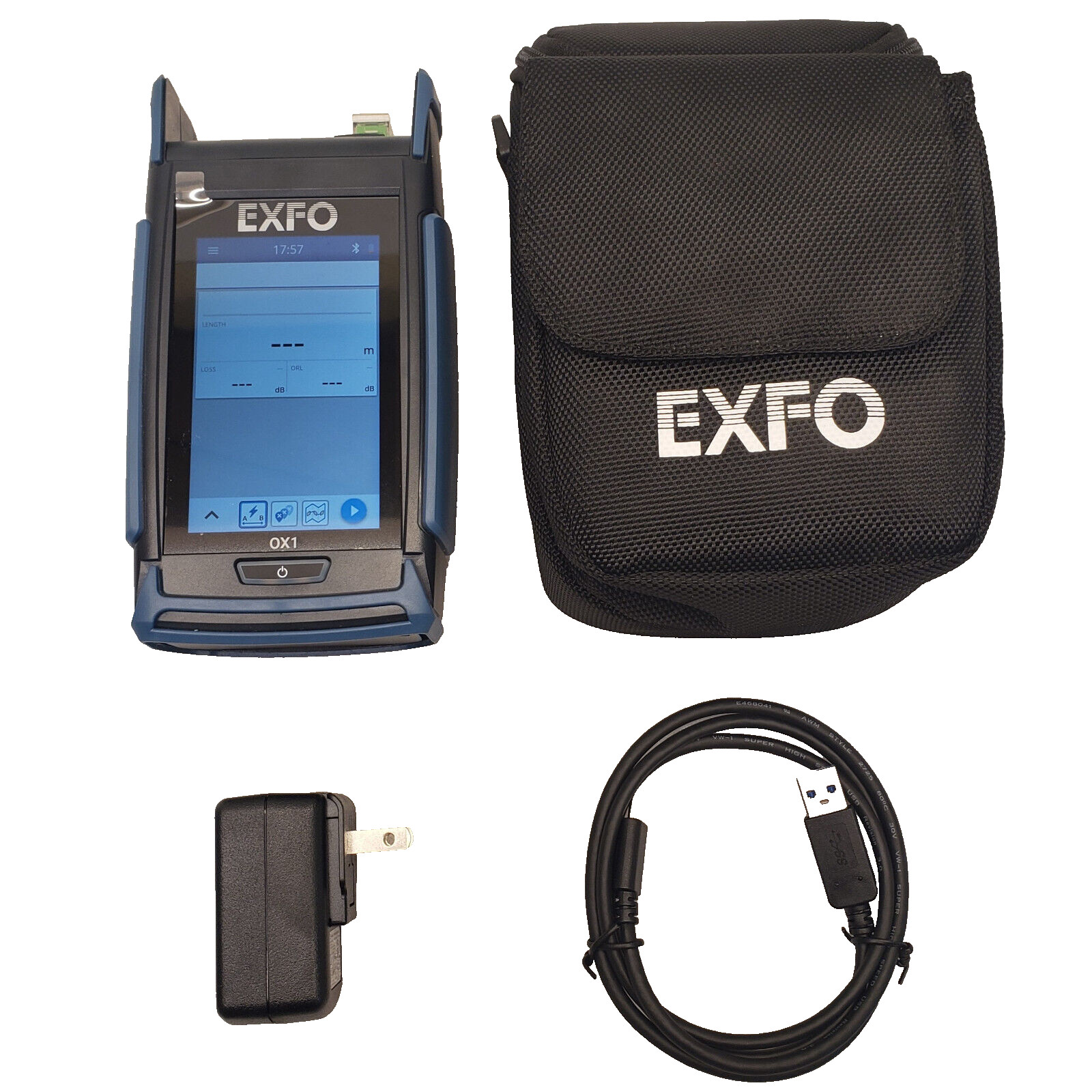 EXFO OX1-PRO-M-PPM-88 Explorer PRO Kit Fiber Optical SC/APC Dual-Band Multimeter
