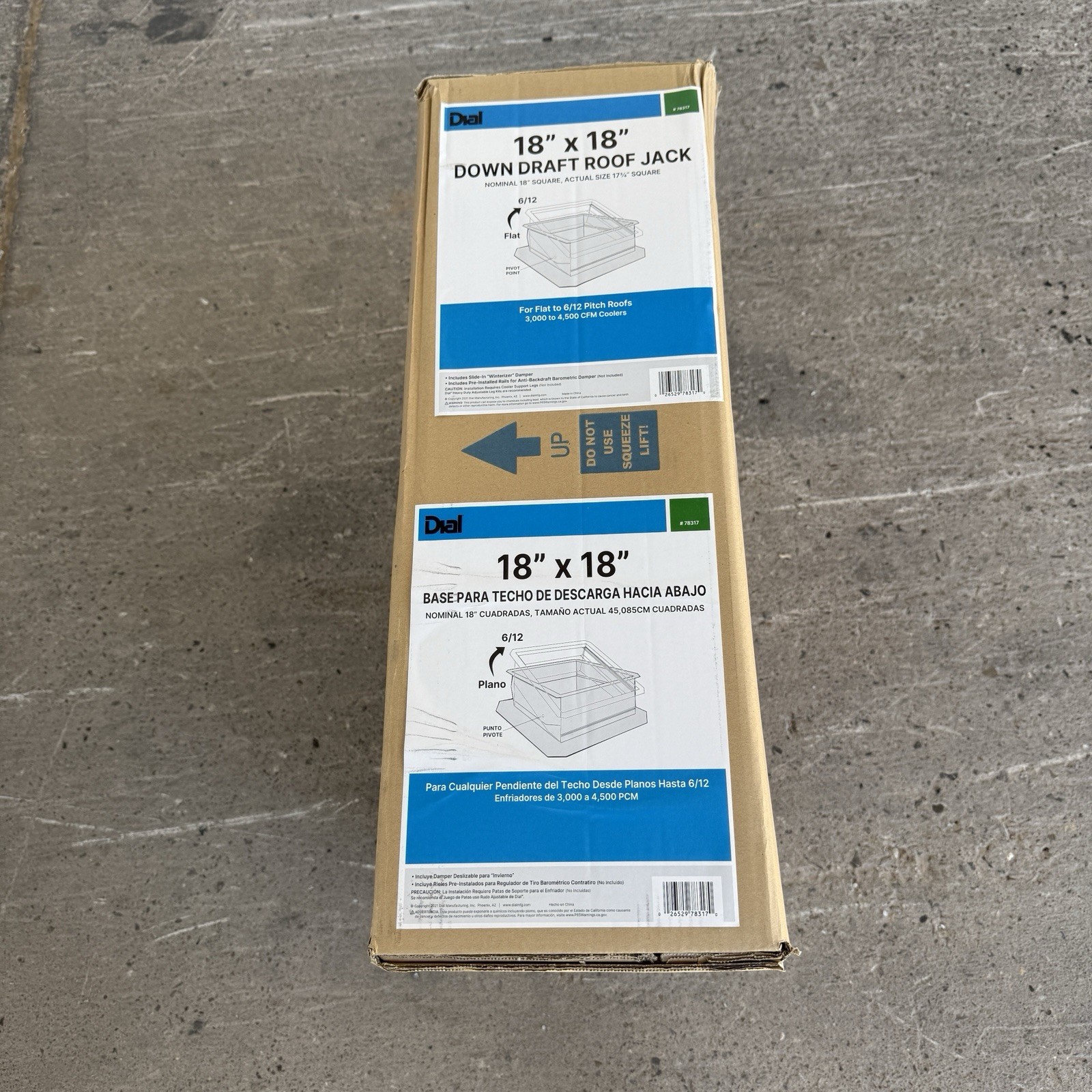 DIAL 18 in. x 18 in. Evaporative Cooler Roof Jack