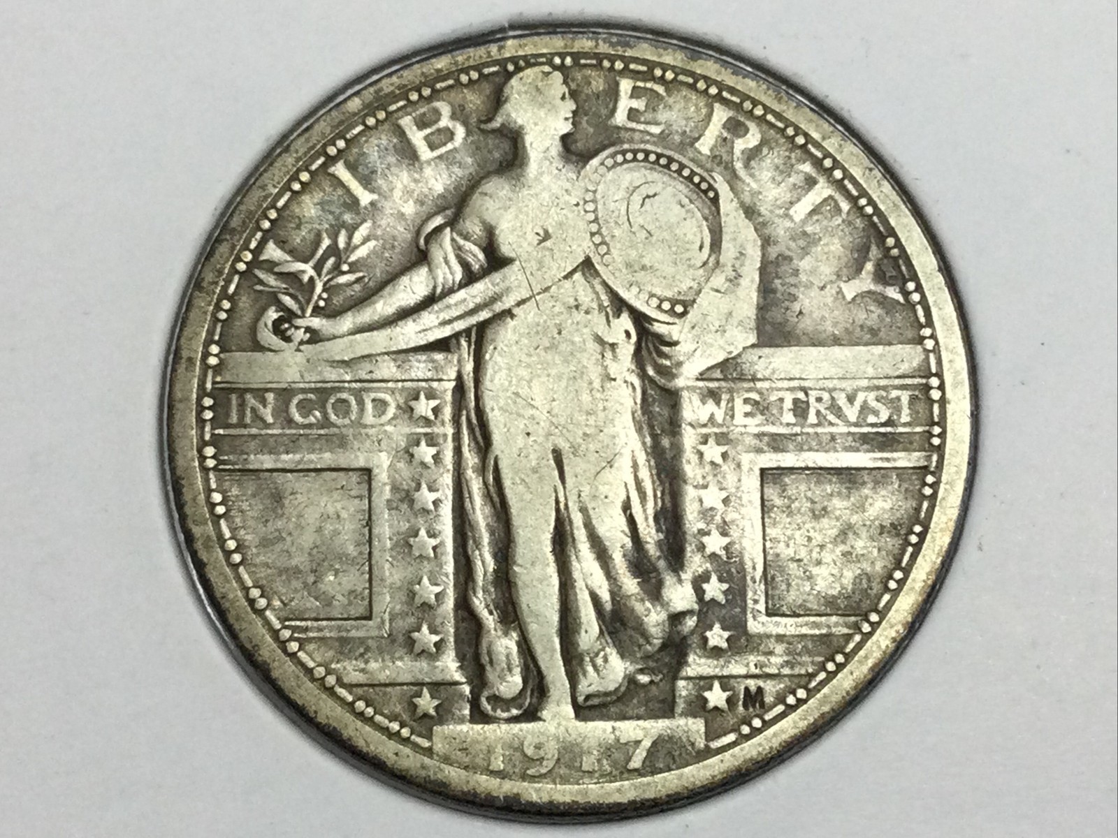 1917 type 1 Standing Liberty Quarter in fine