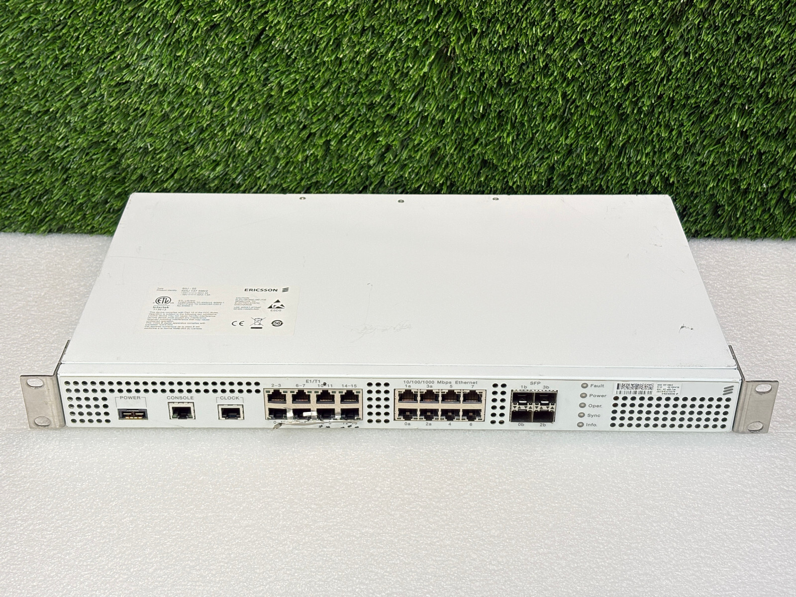 PRE OWNED | Ericsson SIU-02 / KDU 137 596 EthernCustomize Network Switch - White
