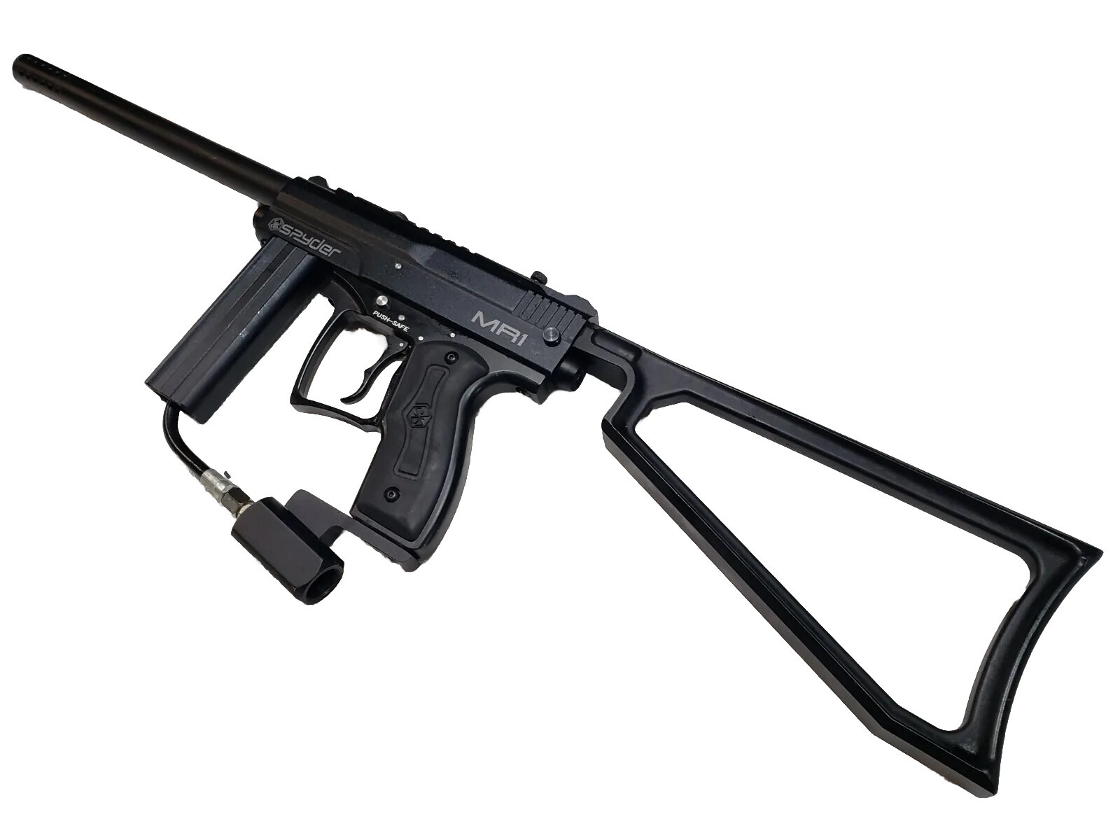 Scenario Game Tactical Spyder MILSIM MR1 Paintball Gun With Sniper Barrel Stock