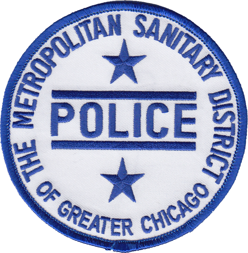 METROPOLITAN SANITARY POLICE SHOULDER PATCH: Patrolman Circle