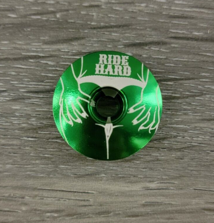 Ride Hard Hot Girl Butt Bike Stem Top Cap 1 1/8" Green Booty