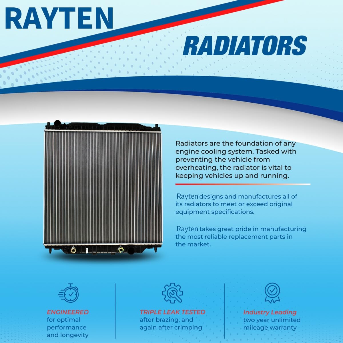 2764 Radiator Compatible with Chevrolet Equinox 2005 3.4 V6 LS LT