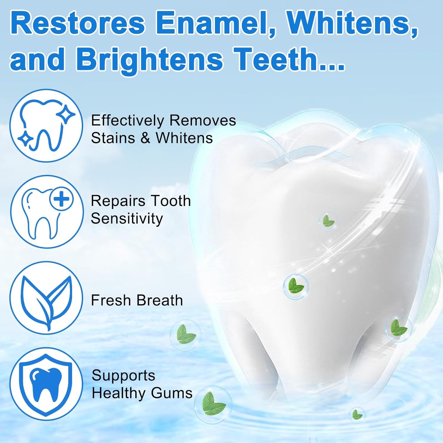 Hydroxyapatite Toothpaste 2 Pack Tooth Strengthening Free Ship