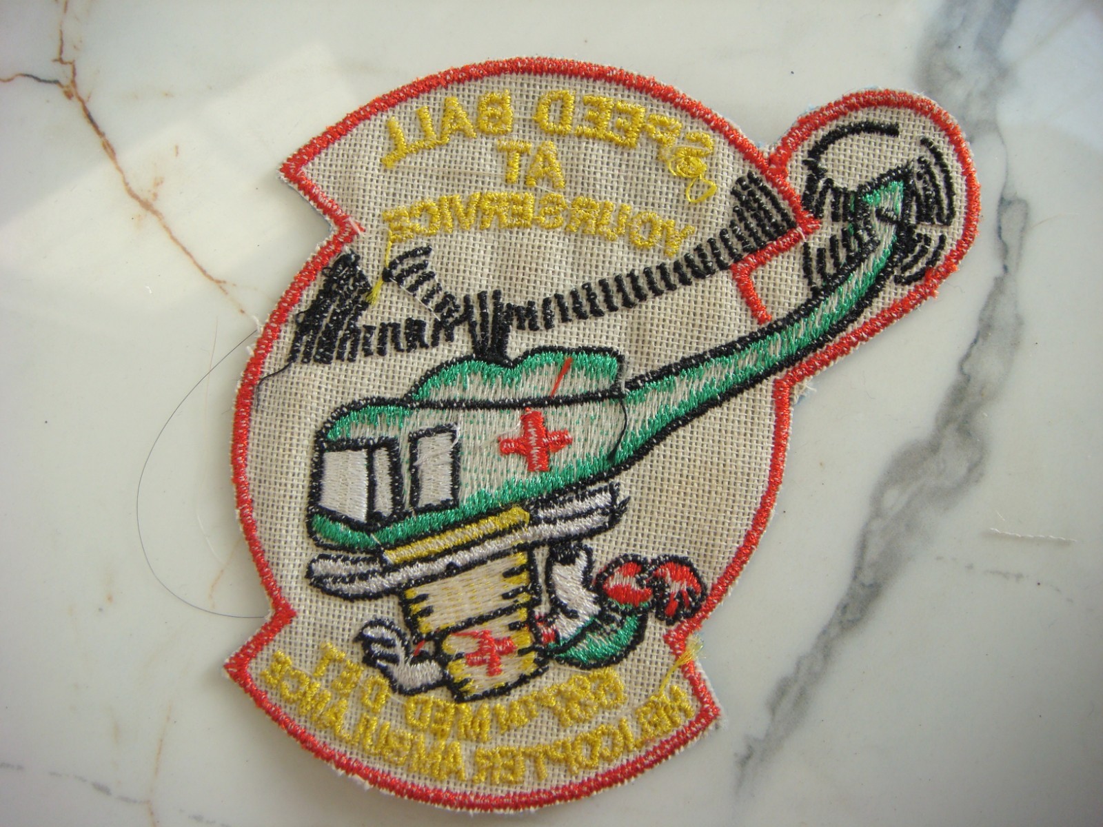 US 587th MEDICAL DETACHMENT HELICOPTER AMBULANCE, VIETNAM WAR PATCH