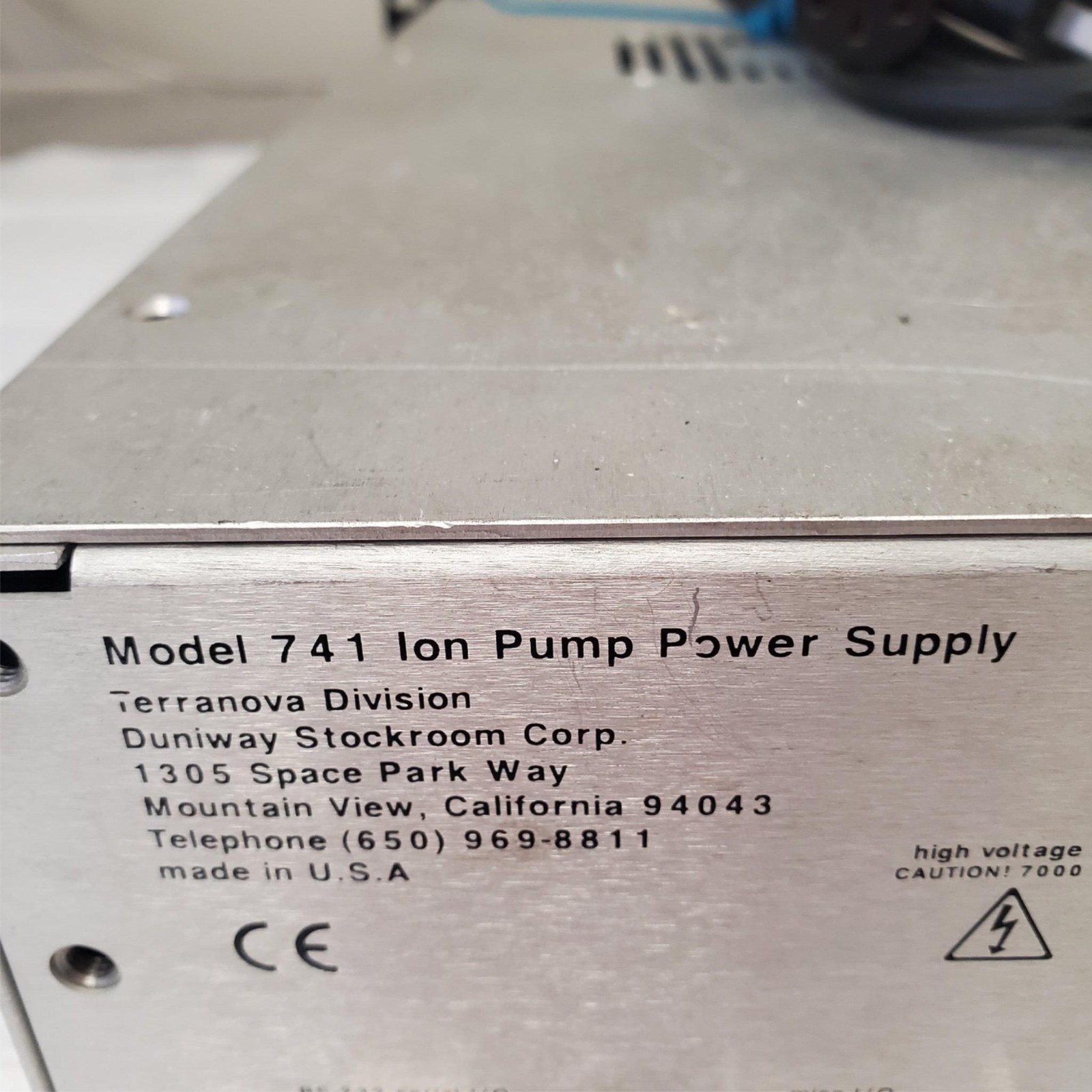 Terra Nova Ion Pump Power Supply Model #741