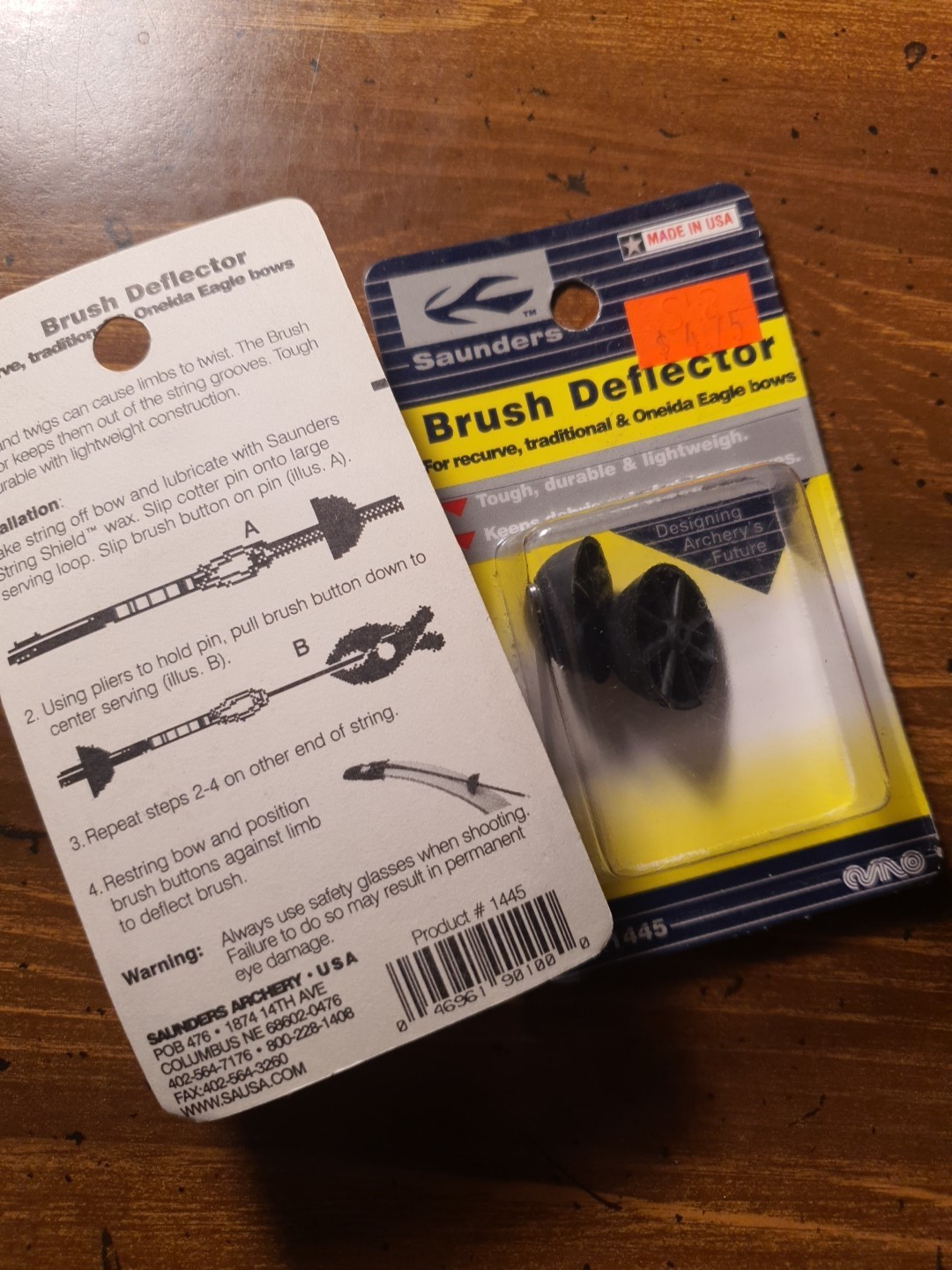 Saunders Brush-Deflector for Recurve & Long Archery 2 Packs