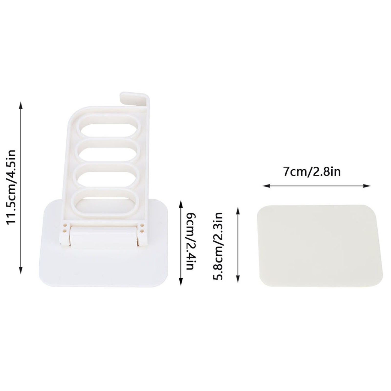­4Hole Clothes Hanger Wall Mounted Clothes Dryer PuncH Free Adhesive Laundry