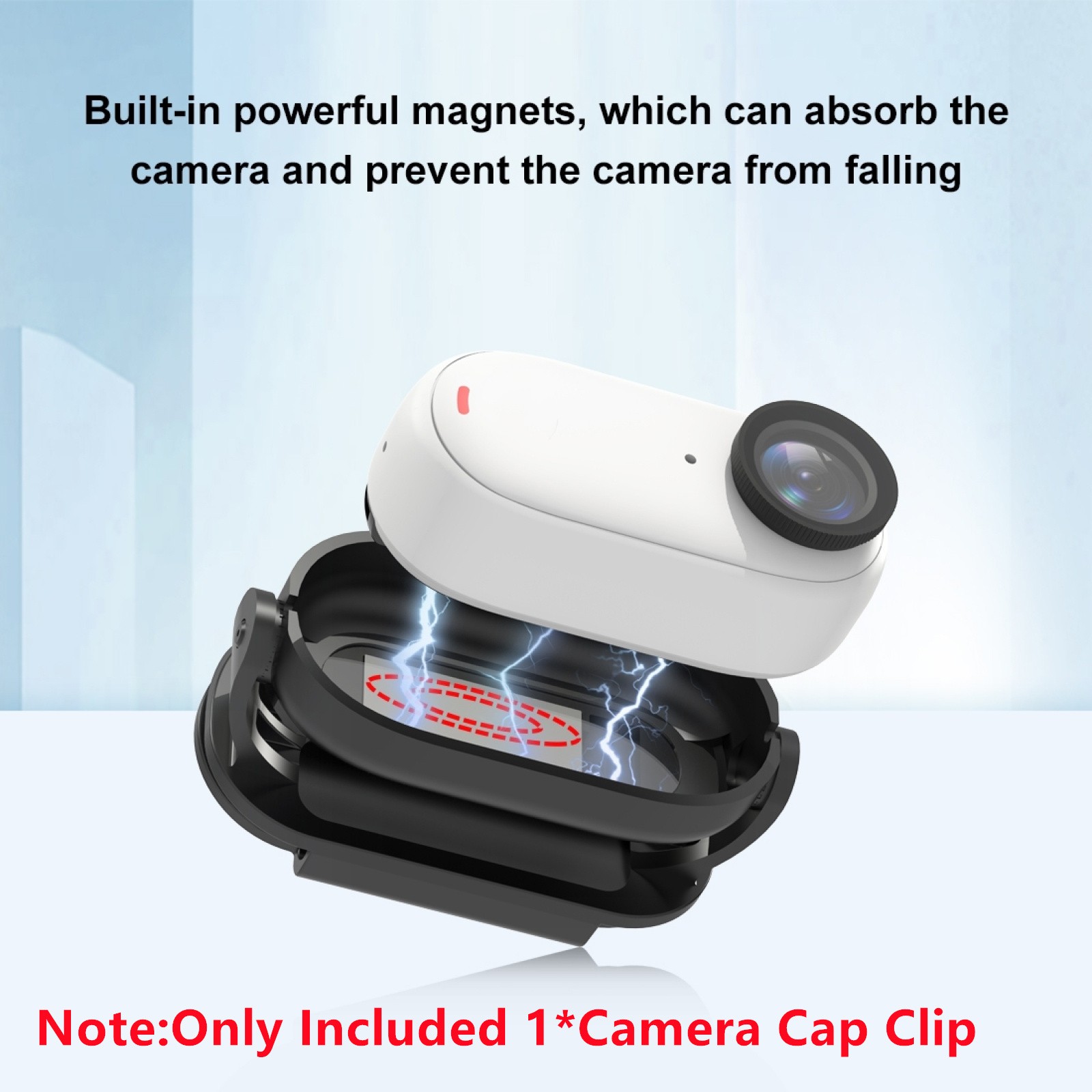 Camera Cap Clip Mount Magnetic Frame Fixed Holder For Insta360 GO3 Camera