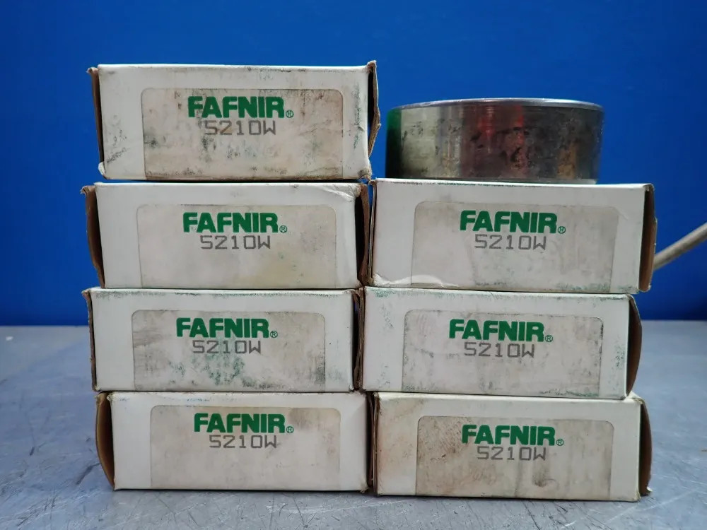 FAFNIR 5210W BALL BEARINGS, DOUBLE ANGULAR CONTACT, 7PCS  08250560388
