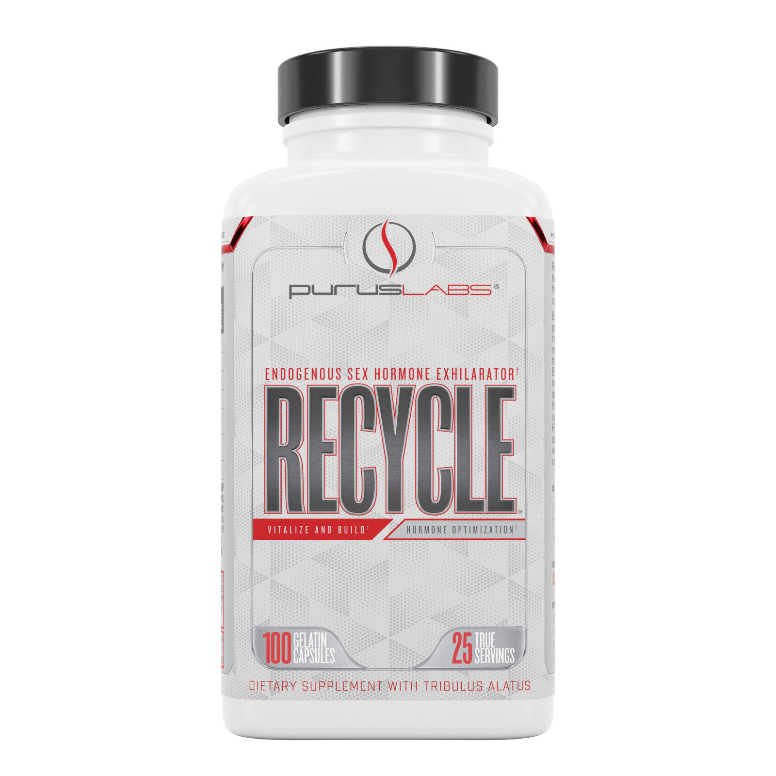Purus Labs Recycle - Natural Testosterone Booster for Lean Muscle (100 Capsules)