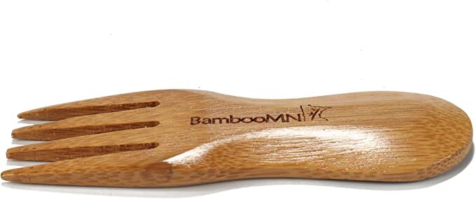 Solid Bamboo Stubby Spork 4" - All Natural Reusable Utensils