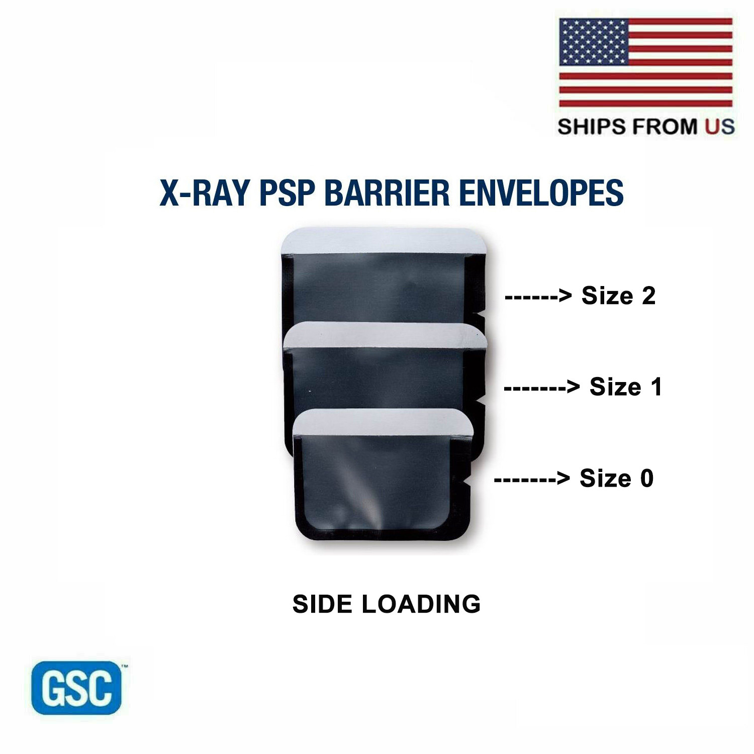 Dental X-Ray PSP Barrier Envelopes 1000 pcs Size 0,1 or 2