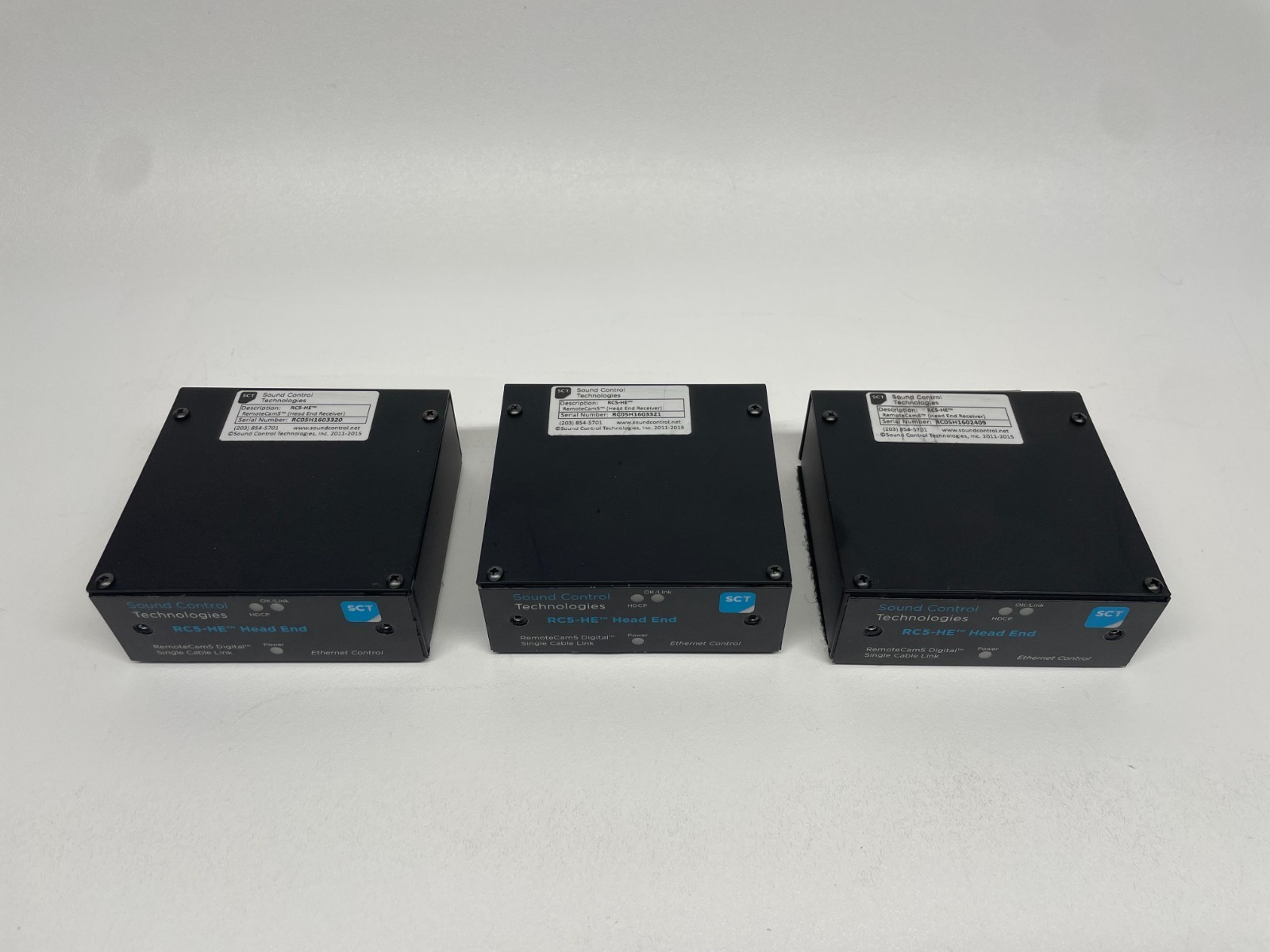 Sound Control Technologies RC5-HE RemoteCam5 Head End Receivers LOT OF 3