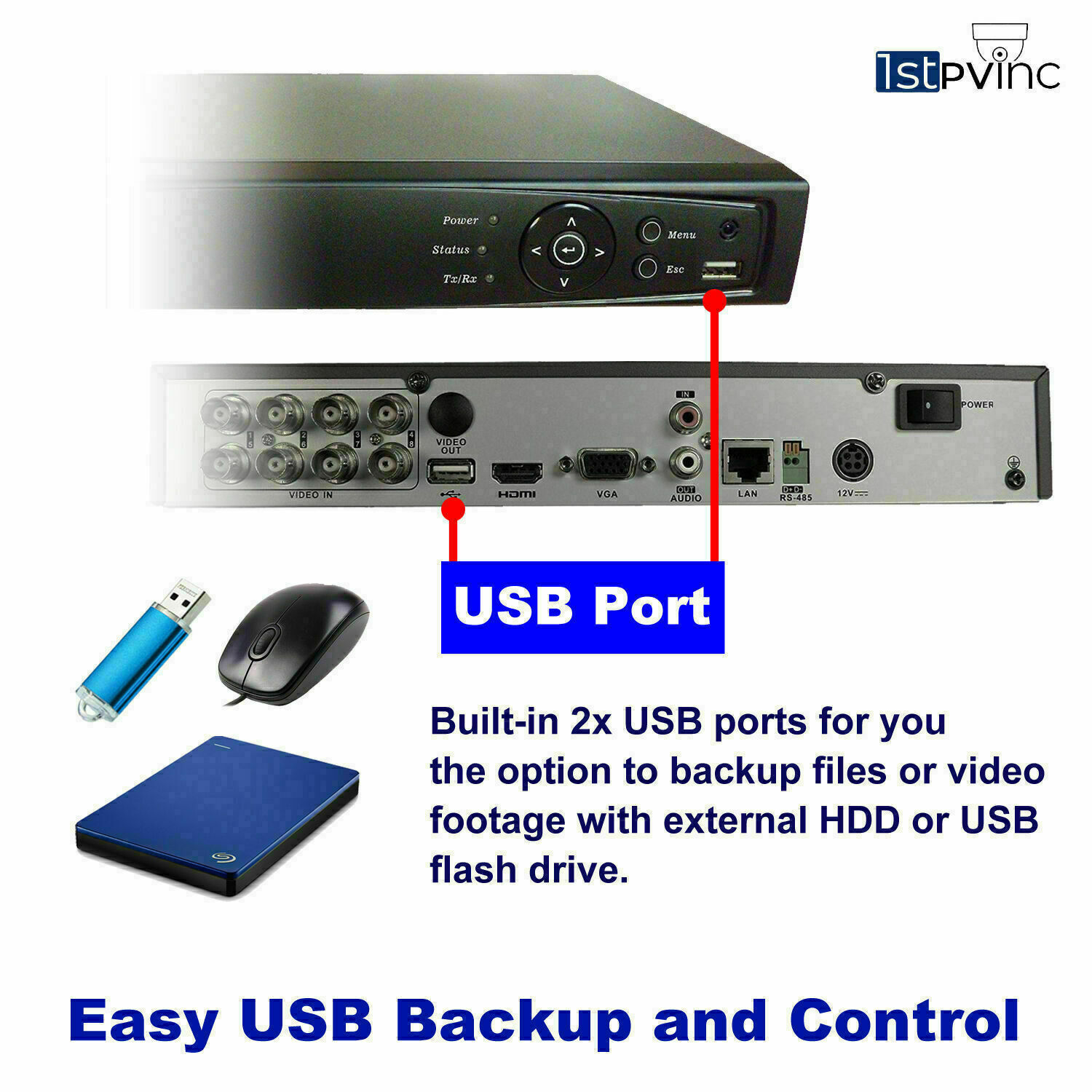1PV 4TB Hard Drive for Digital Video Recorder CCTV Security Home system