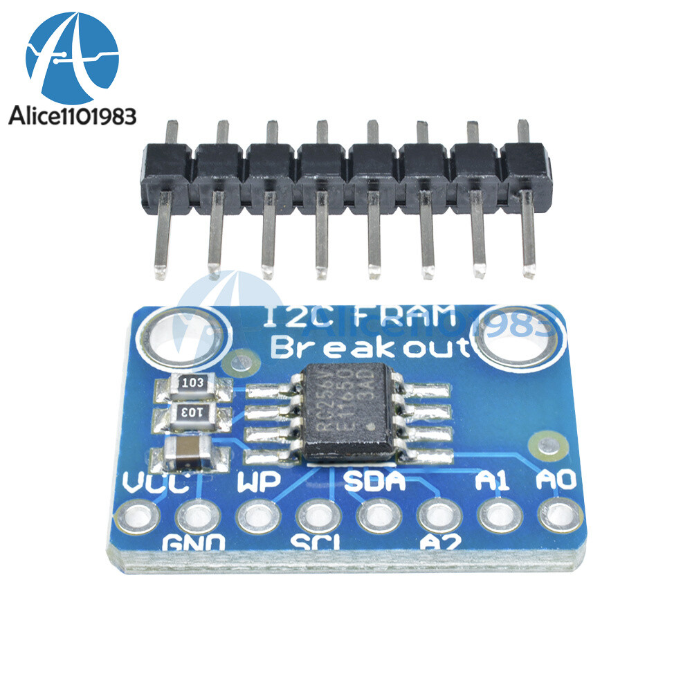 1-10PCS I2C IIC Non-Volatile FRAM MB85RC256V Breakout 256Kbit/32KByte Memory IC