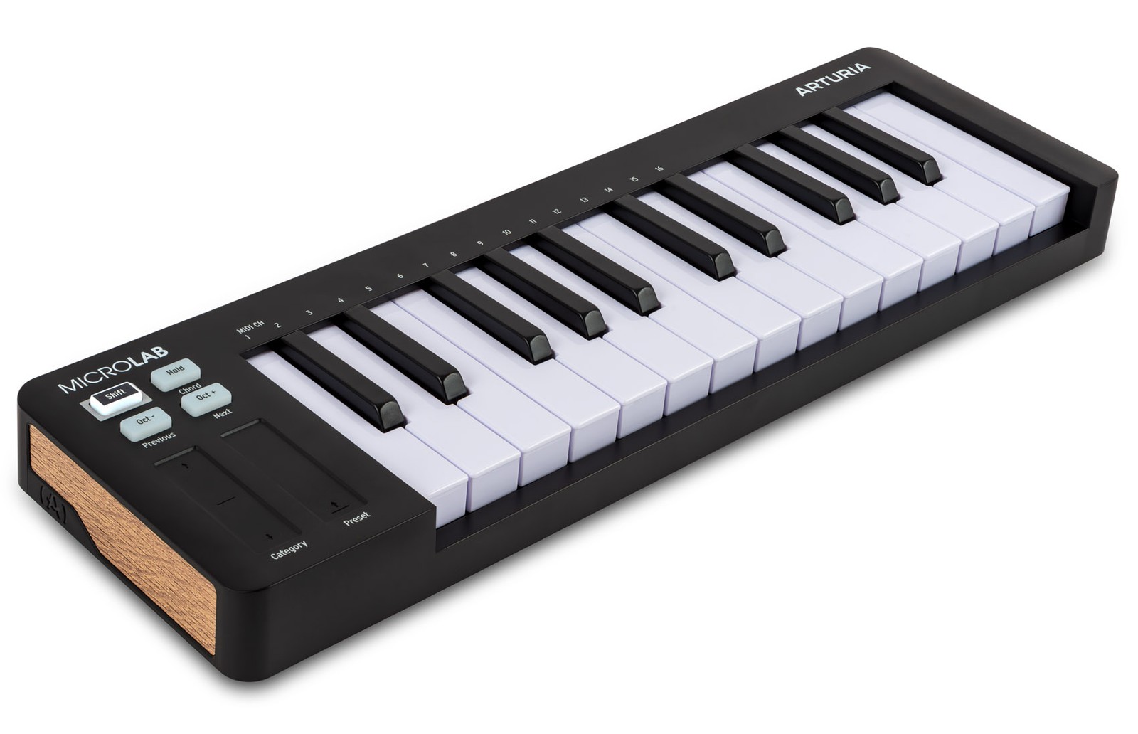 Arturia MICROLAB MK3 Black 25-Key MIDI USB Keyboard Controller+Carry Case