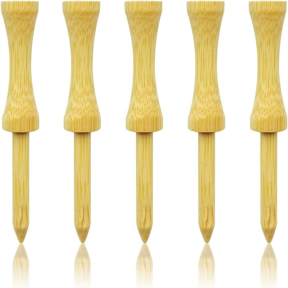 Step down Golf Tees 2-1/8"Or 2-3/4"Or 3-1/4" 100 Count Wooden Golf Castle Tees