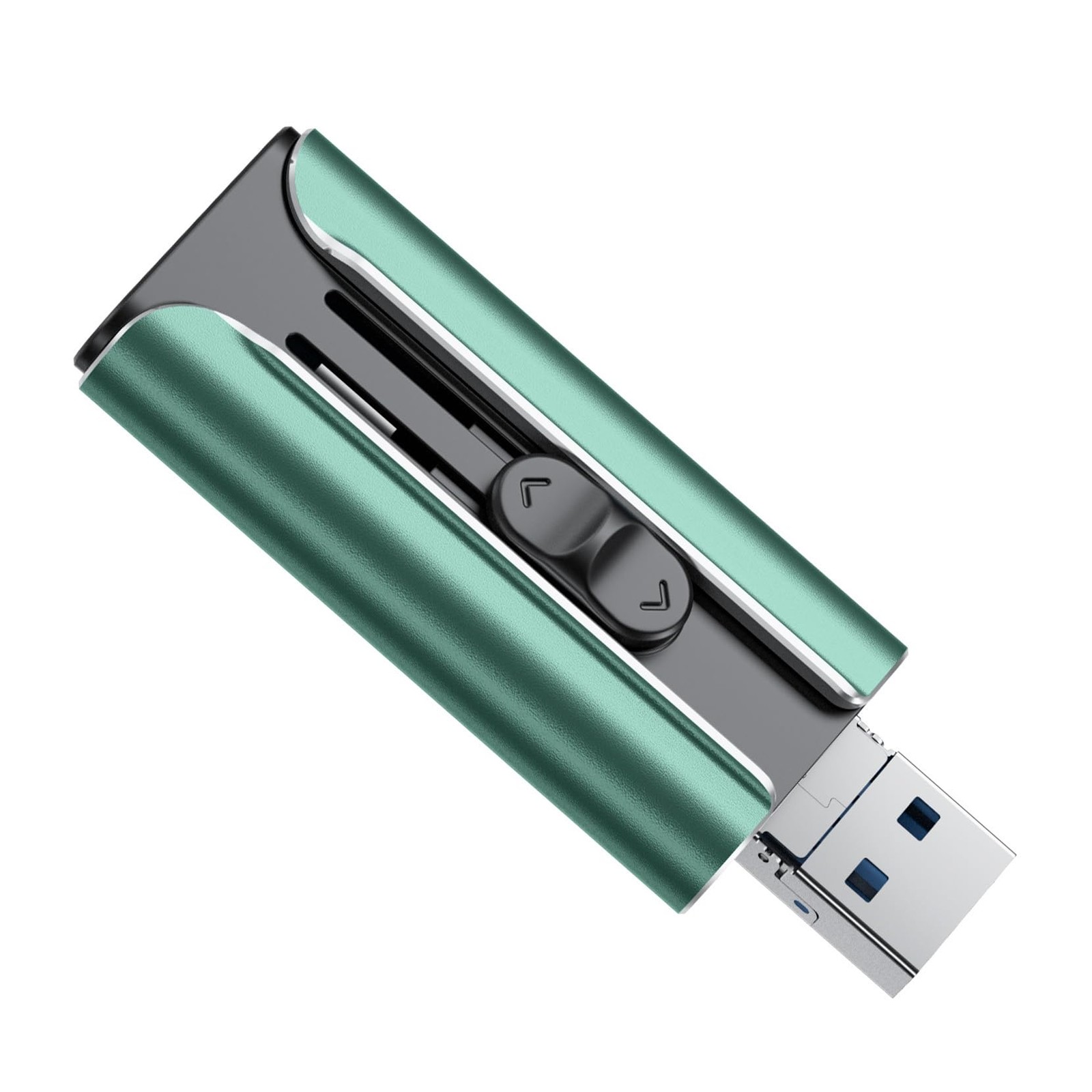USB Adapter Reader for PC MacBook and Camera Simple Plug & Play Use (Green)