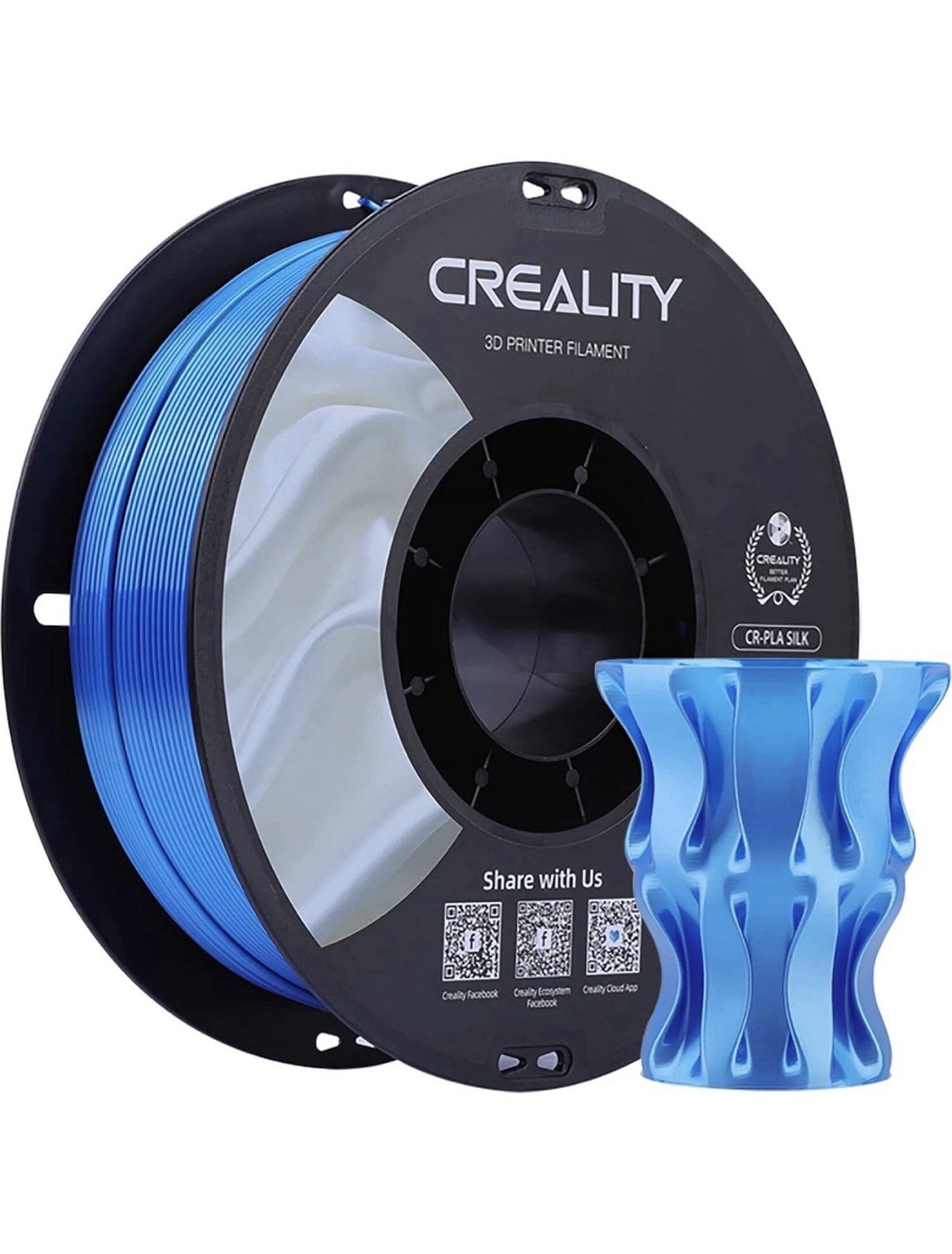 Creality Silk Filament PLA 1.75mm 3D Printer Filament, 1KG / Spool (2.2lbs)