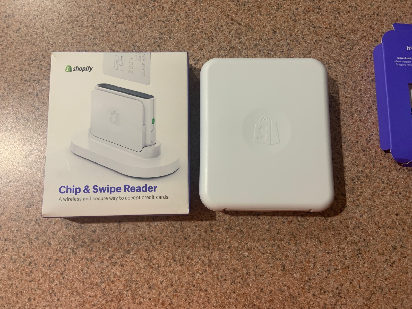 New (Open box) Credit Card Reader - Shopify Chip and Swipe Reader White