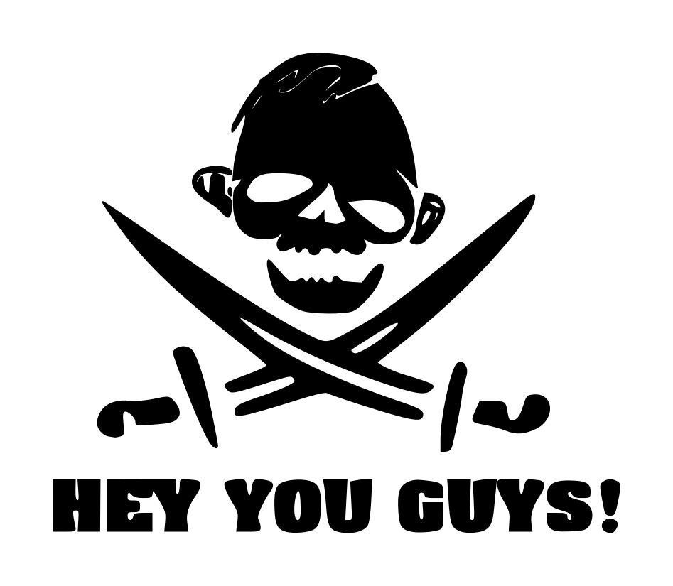 Goonies Hey You Guys Decal #2 5.5"x4.5" Choose Color