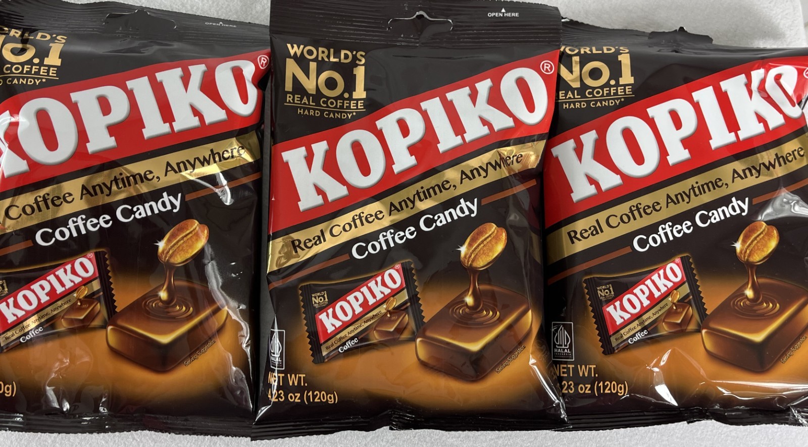 Kopiko Coffee Candy 4.23 oz x 3 Packs Hard Coffee Candy