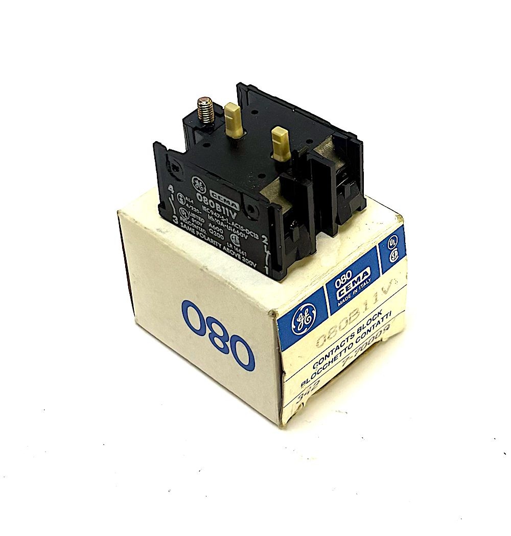 General Electric 080B11V 10 Amp Contact Block New