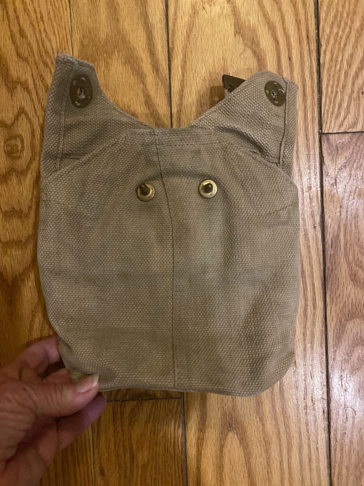 British /Canadian Army Vintage Khaki Tan Canvas Canteen Cover NOS