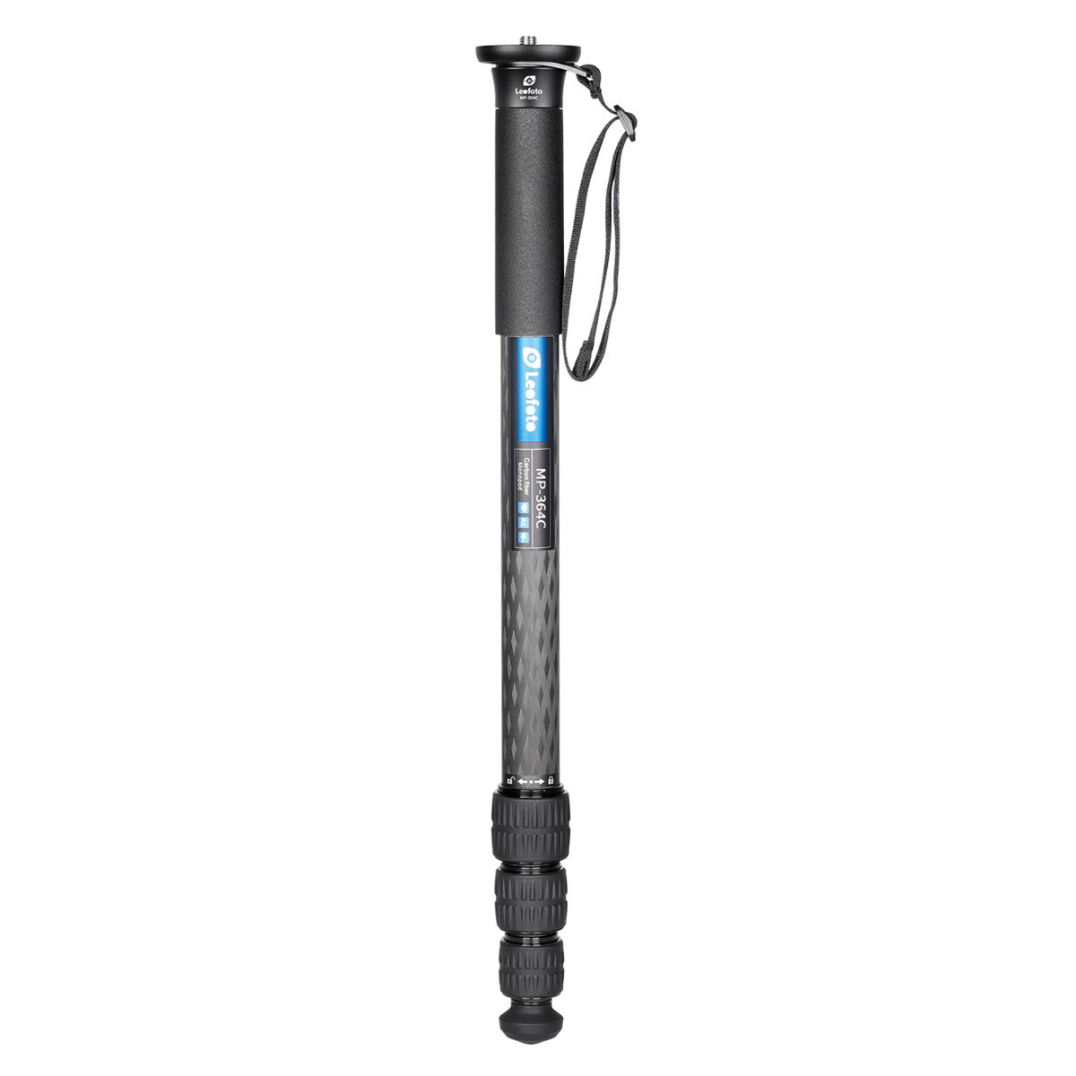 【Leofoto USA】 Leofoto MP-364C Carbon Fiber 4 Section Monopod with Bag