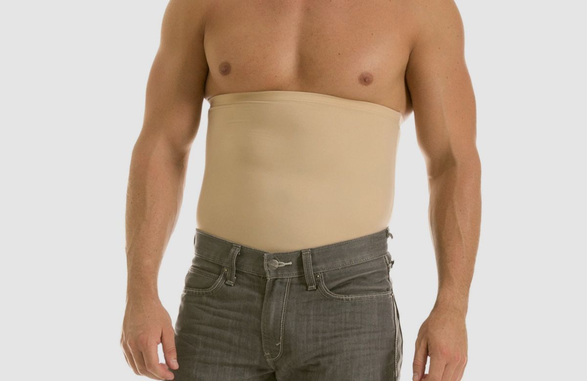 Instaslim Men Beige Micro Slimming Compression Slimming and Support Band L