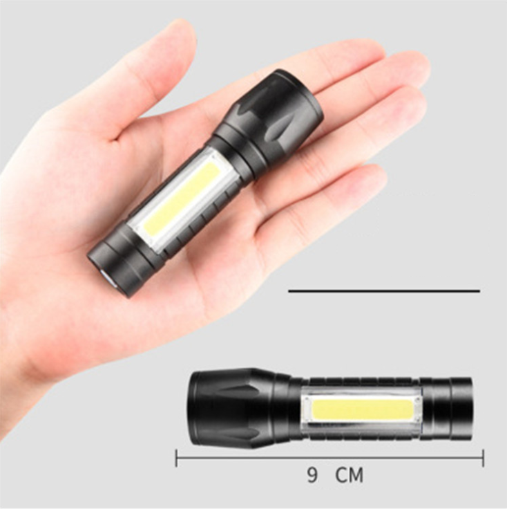 2 Pack LED Super Bright Flashlight Rechargeable Torch Tactical Lamp USB+ Battery