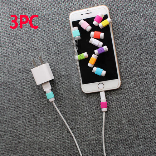 3Pc Charger Cable Saver Protector for iPhone 5 5s 6 Plus Protective